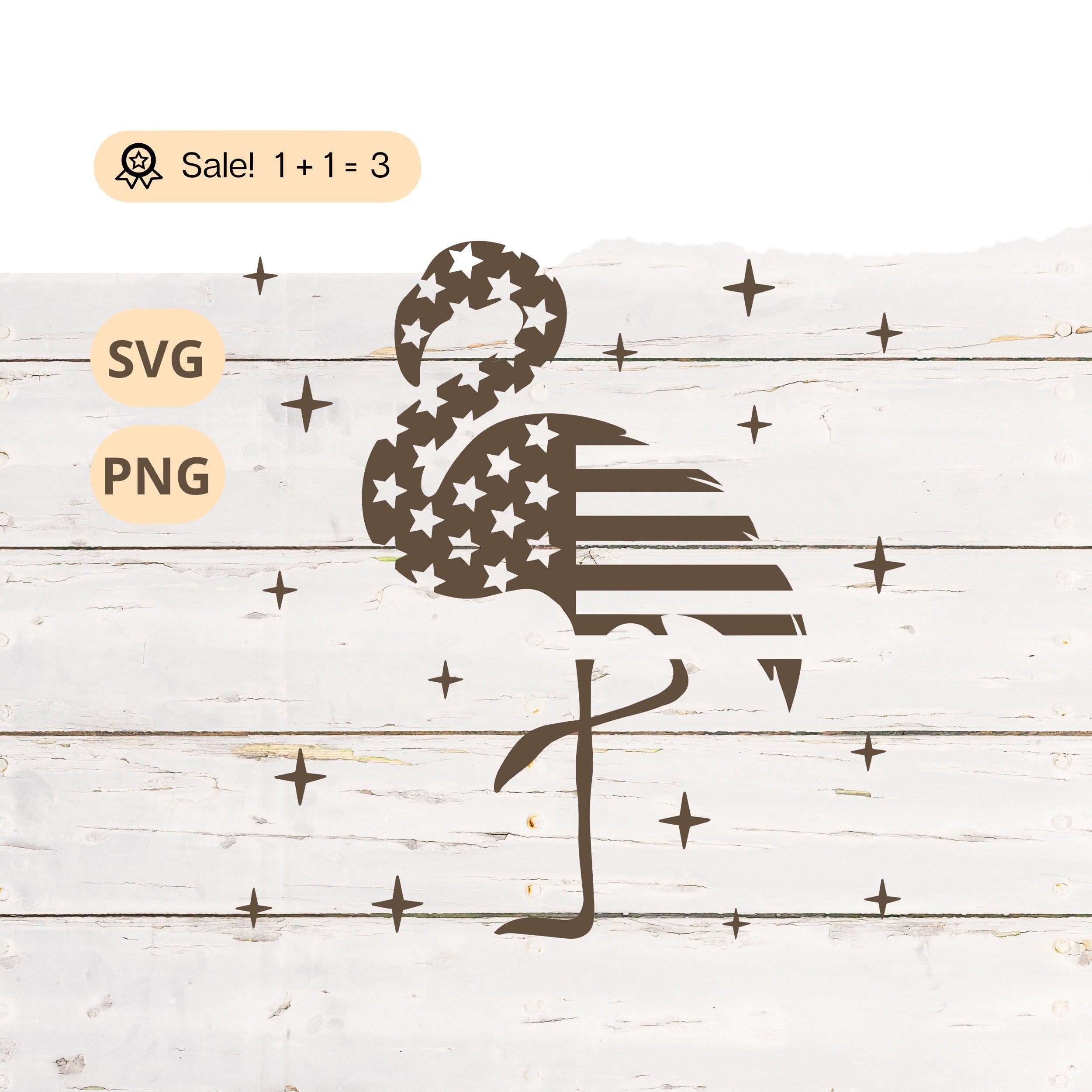 Patriotic Flamingo SVG PNG, Flamingo svg, American Flag svg, Patriotic svg, USA Flag Svg, Flag Svg, Flamingo Tattoo, Png, Cut file, Clipart