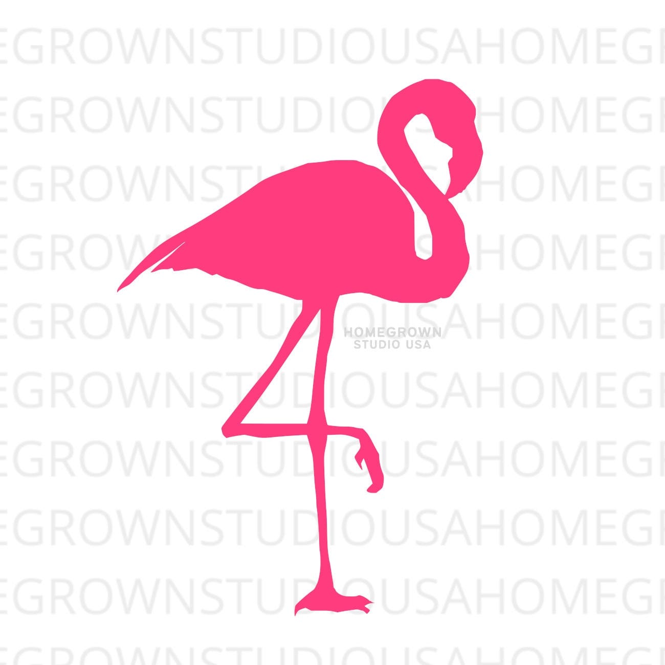 Pink Flamingo SVG, Flamingo Clipart Vector, Flamingo Silhouette, Svg, Dxf, Eps Png Jpg, Instant Download for Cricut Glowforge, Silhouette