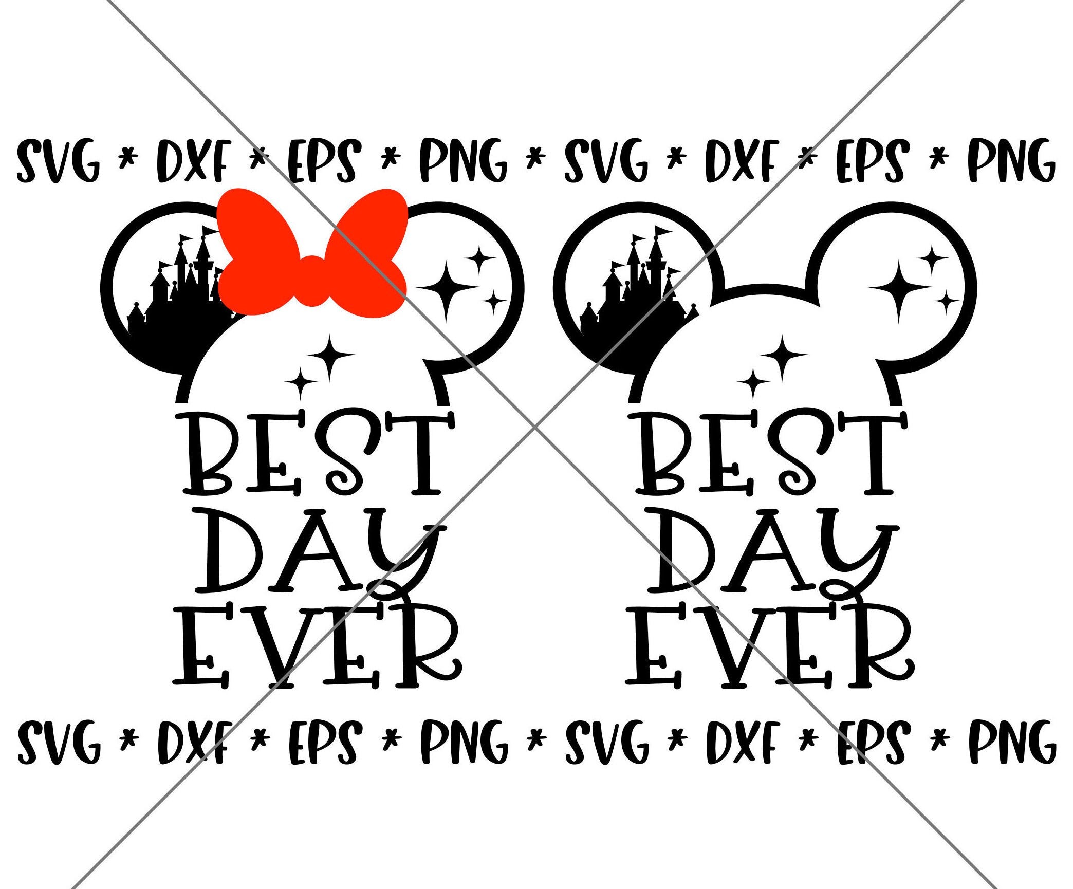 SALE!! Mouse Best Day Ever SVG, Disney svgs, DXF, eps, png Instant Download File, Disney World Family Trip svg, Disney Bound Mouse svg--MT16