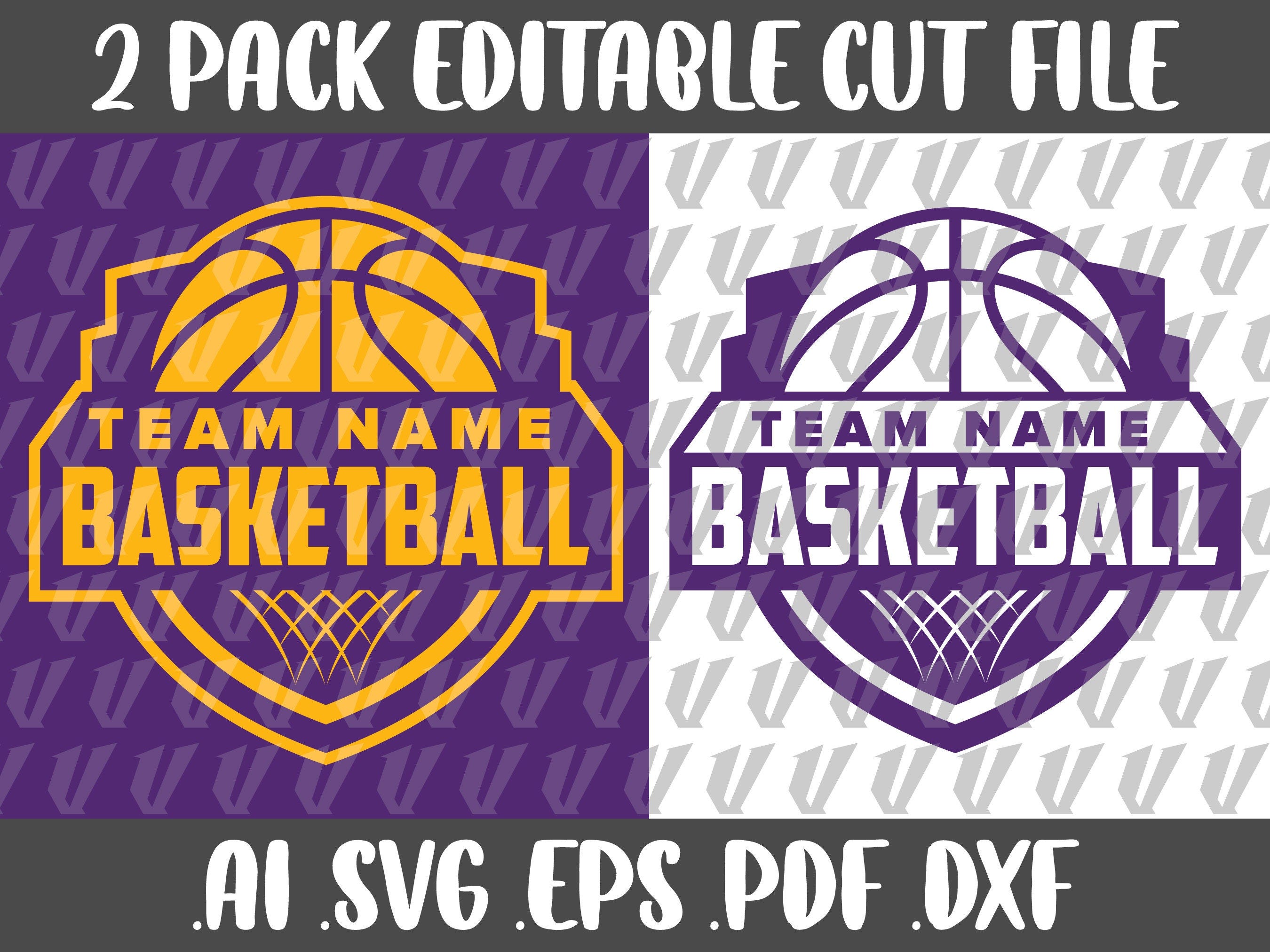 Basketball Badge Team Shirt Design SVG DIY Download File Sports Athletic Cricut Silhouette Digital Cut File