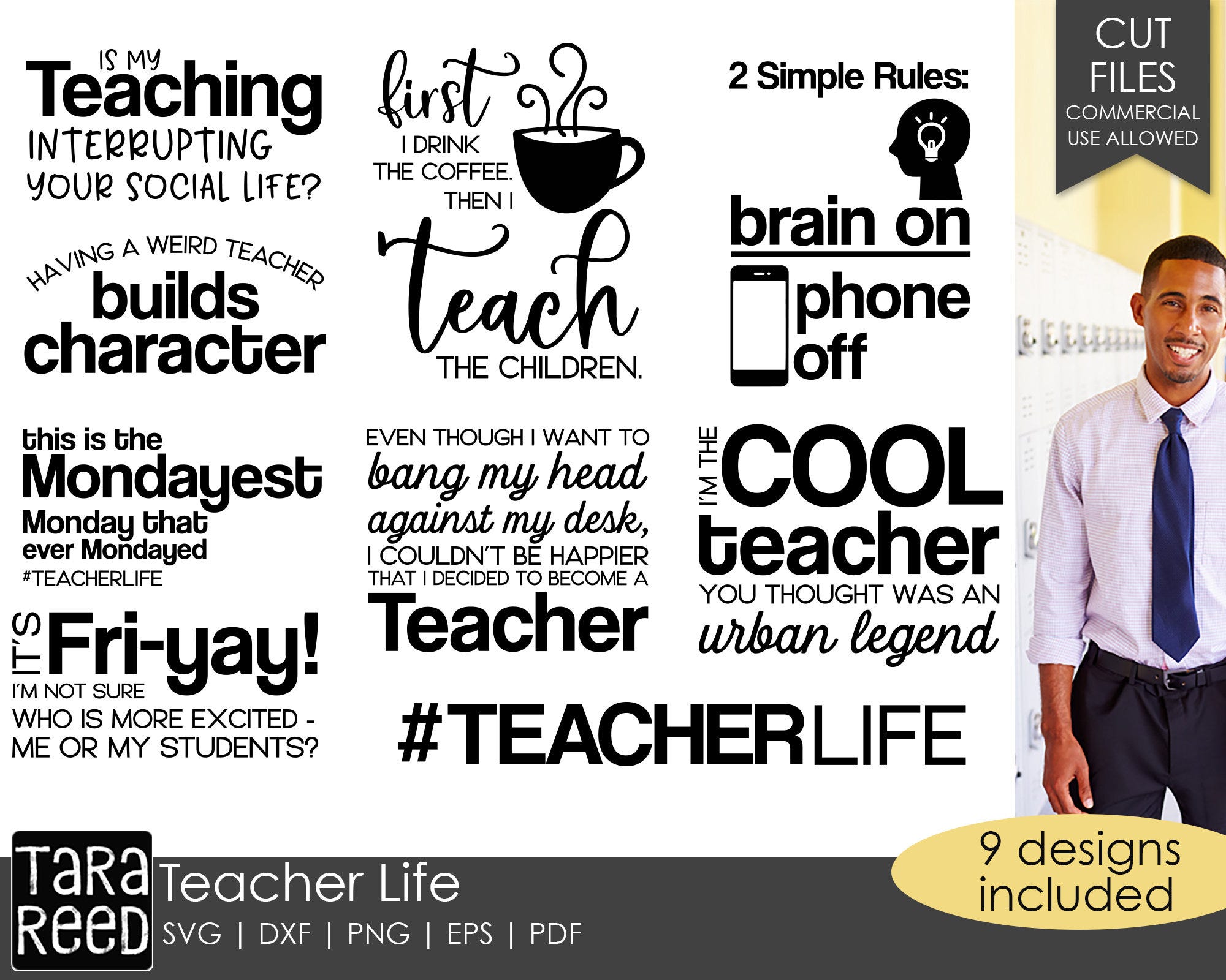Teacher Life - School SVG and Cut Files for Crafters