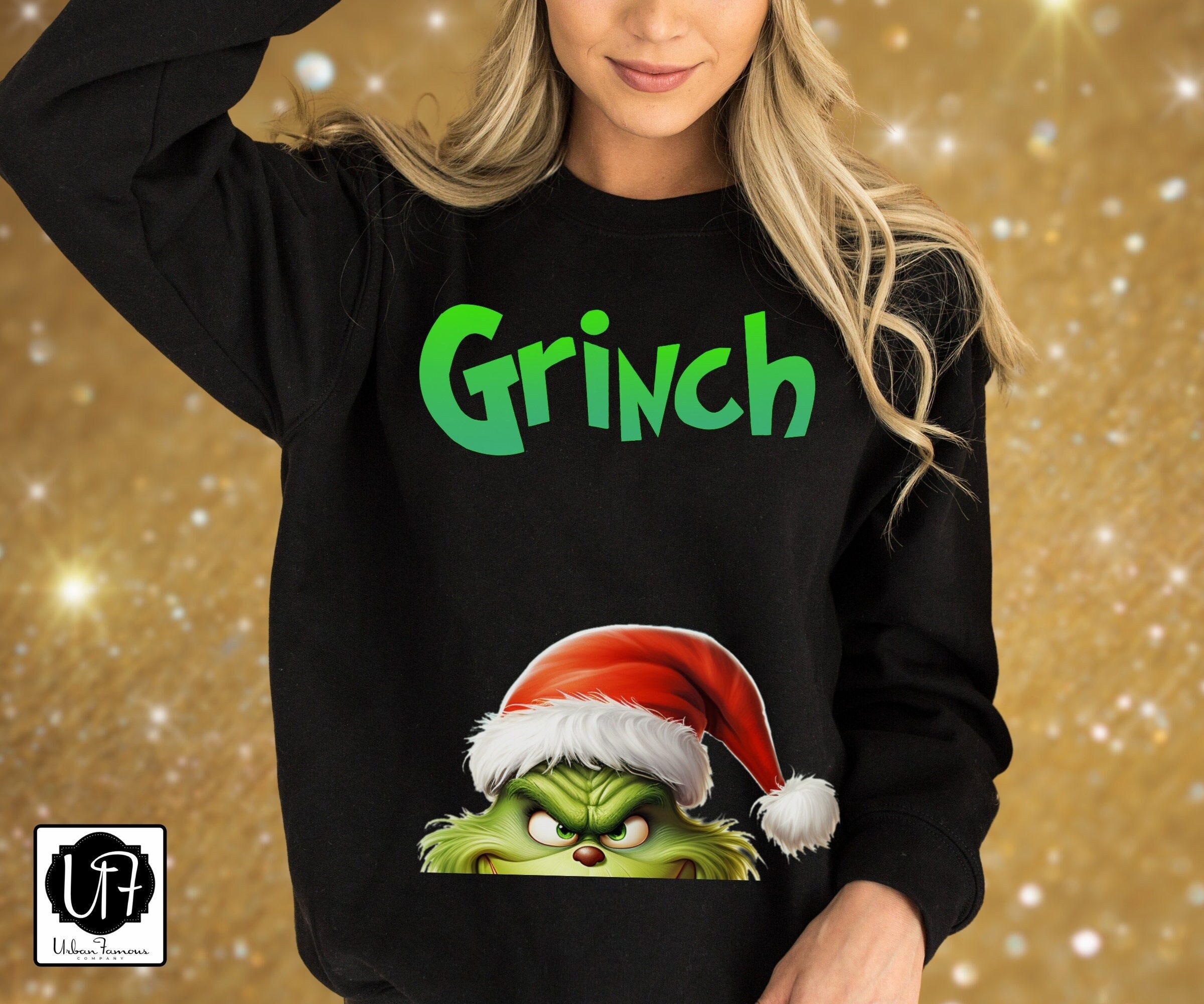 Grinch Christmas Sweatshirt The Grinch Name Family Holiday Christmas Shirt Merry Christmas Long Sleeve Tshirt Whoville Grinch Christmas Gift