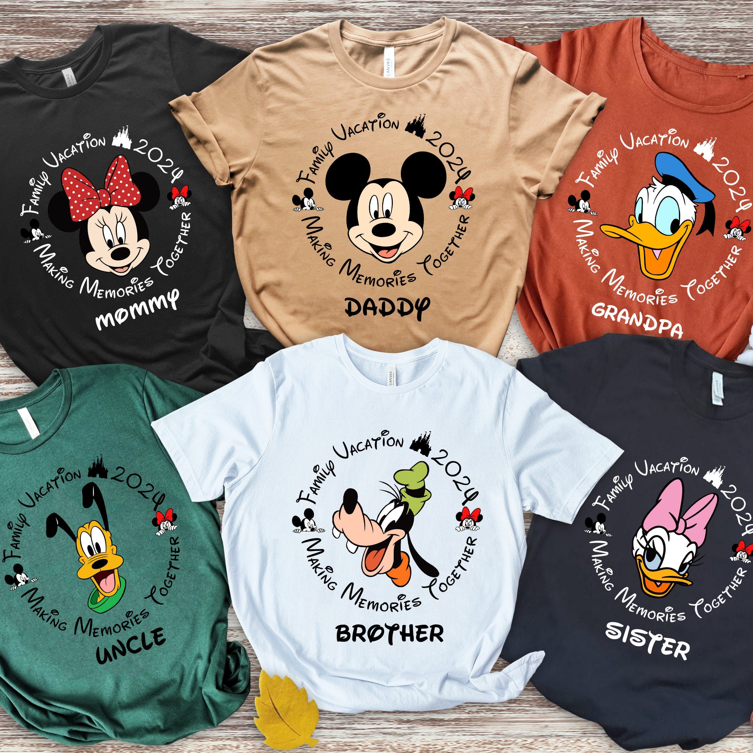 Custom Disney Family Vacation 2024 Shirt, Disney Trip Shirt, Personalized Disney Group Shirt, 2024 Family Magical Trip Shirt, Custom Tee