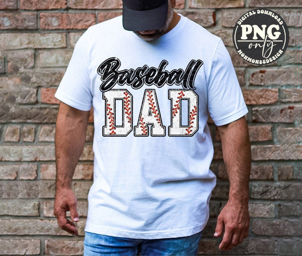 Baseball Dad Png, Black, Distressed Baseball Daddy, Loud And Proud Baseball Dad, Sublimation Design Downloads