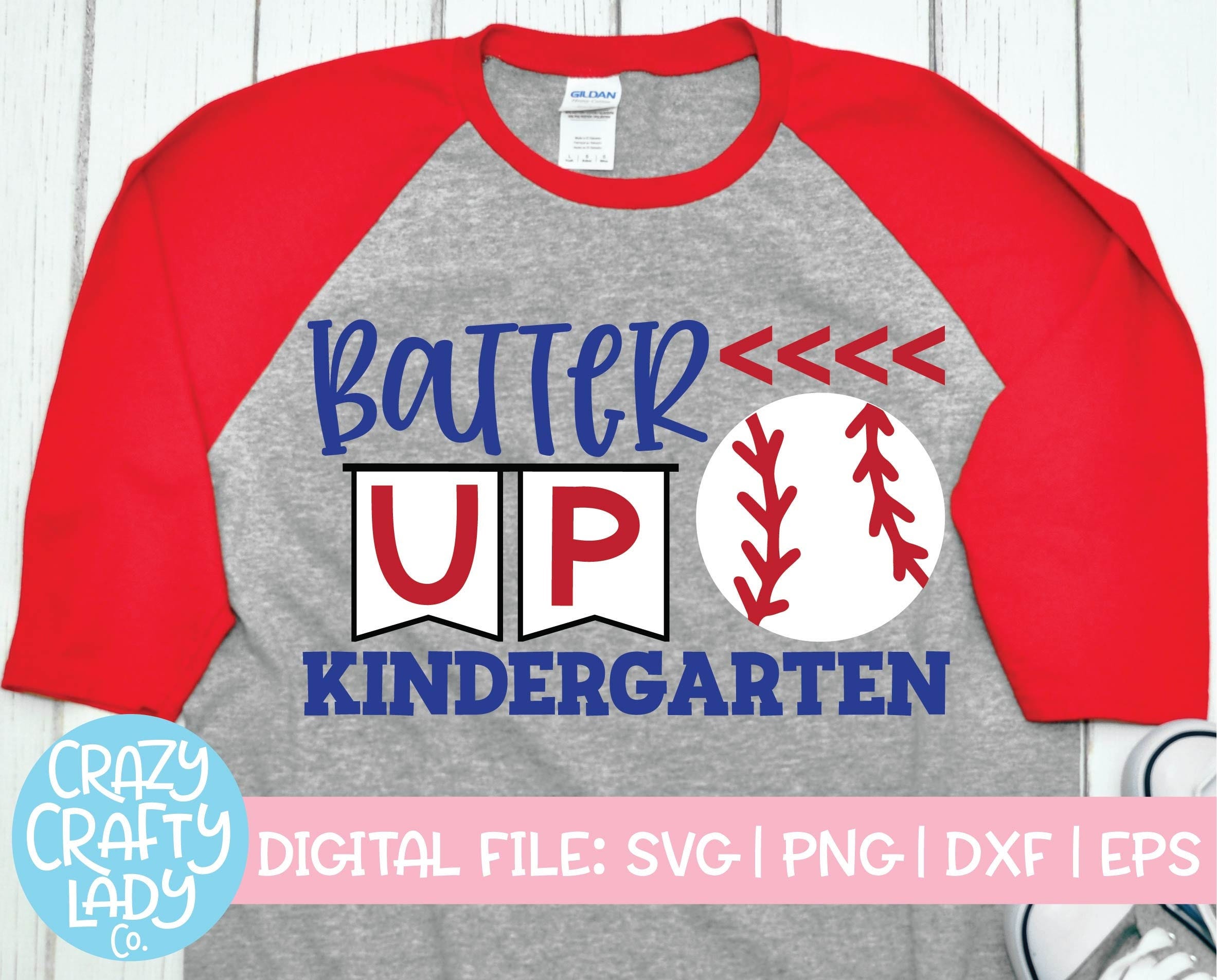 Batter Up Kindergarten SVG, Back to School Cut File, Kids