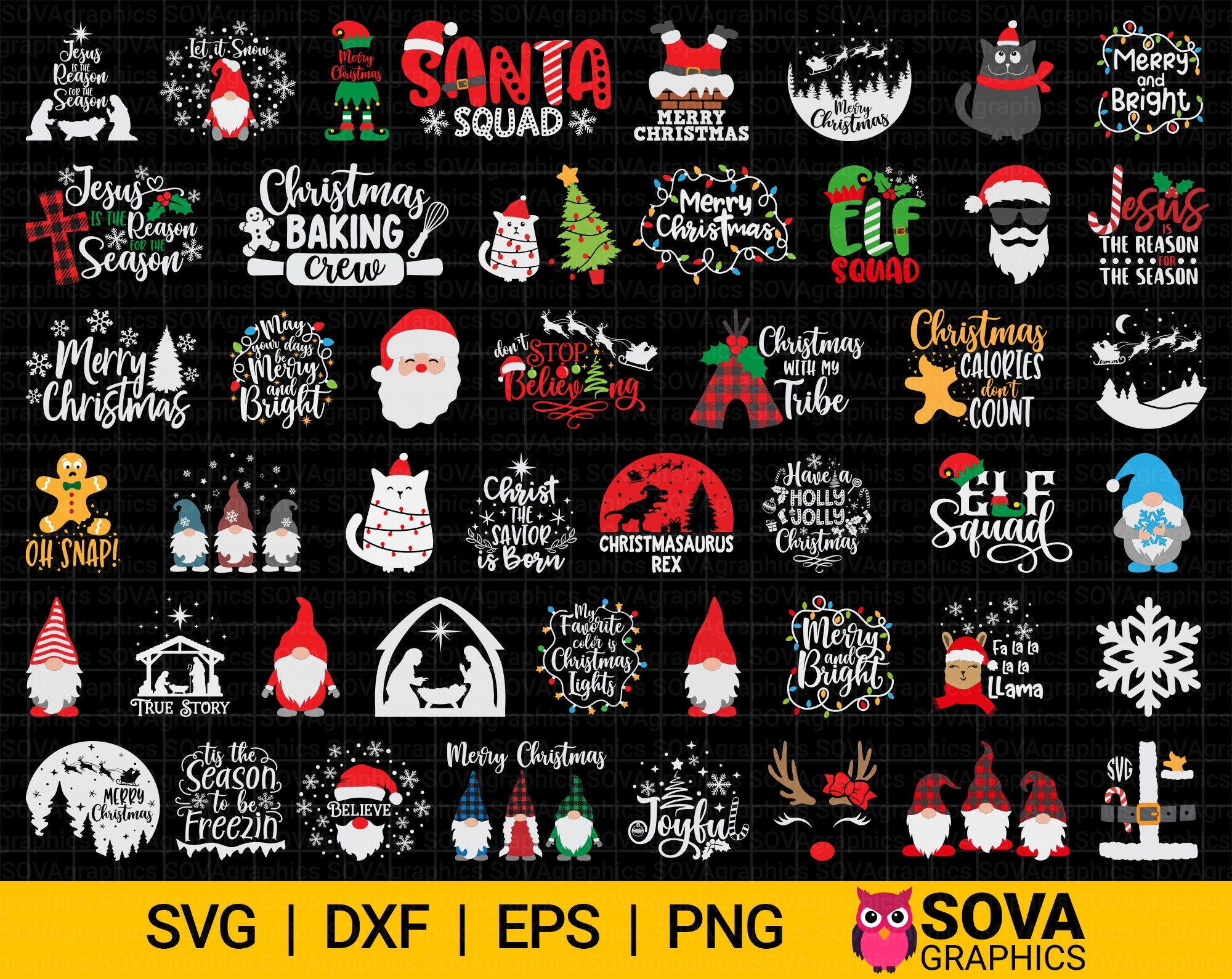 Christmas svg Bundle, Christmas svg, Winter svg Bundle, Christmas Quote svg, Winter svg, Holiday svg, dxf, png, Print, Cut File, Clipart