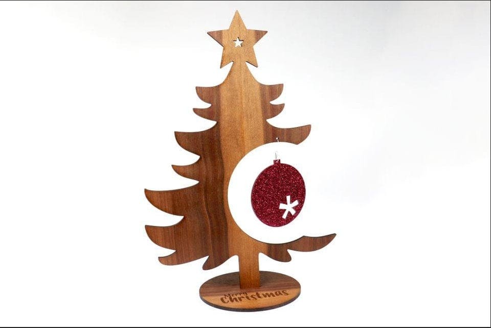 Standing Christmas Tree SVG file for laser cutting
