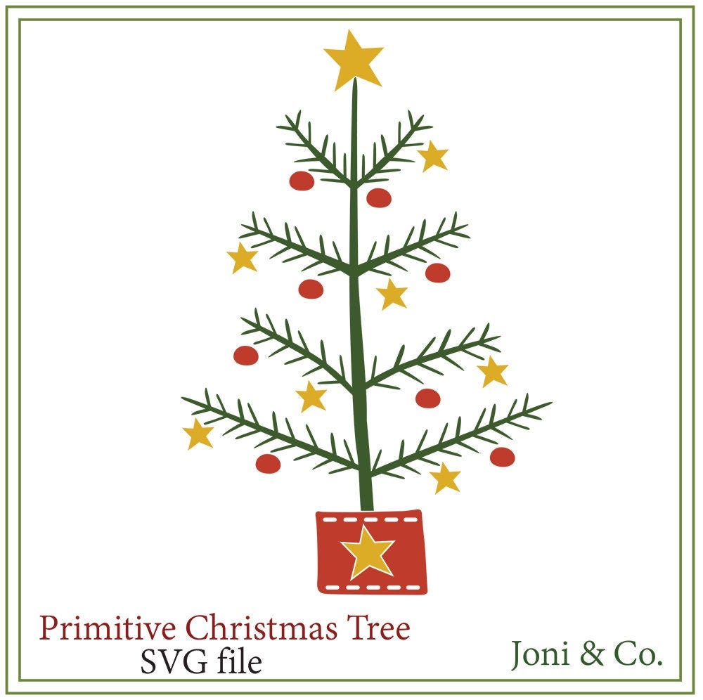 Primitive Christmas svg, Primitive Tree svg,,Christmas cards printable, Rustic Christmas, Christmas sign svg, glass block svg, Christmas