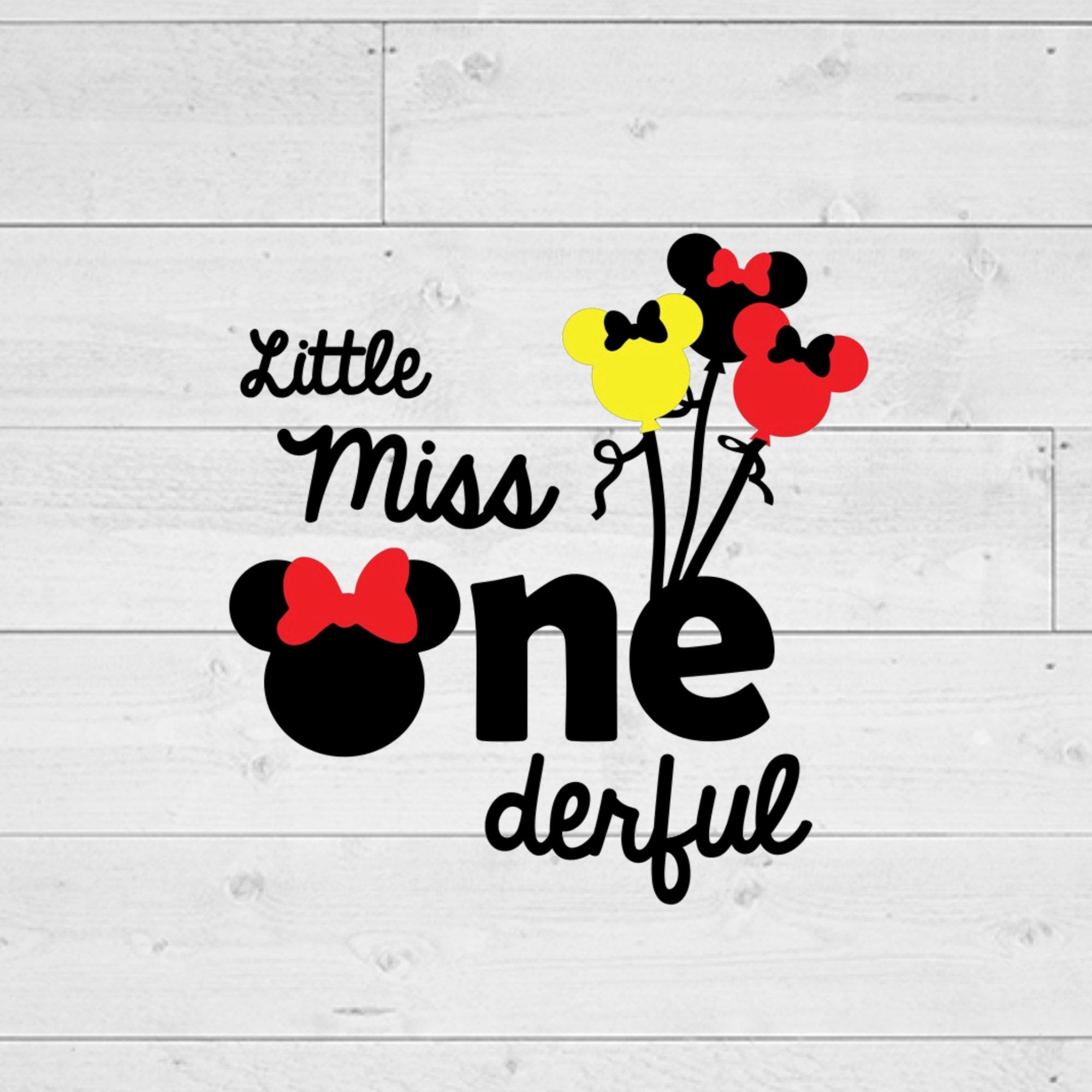 Little Miss Onederful svg, First Birthday Svg, Girls First Birthday svg, Mouse Ears svg, Birthday Balloons svg, png, jpg, INSTANT DOWNLOAD