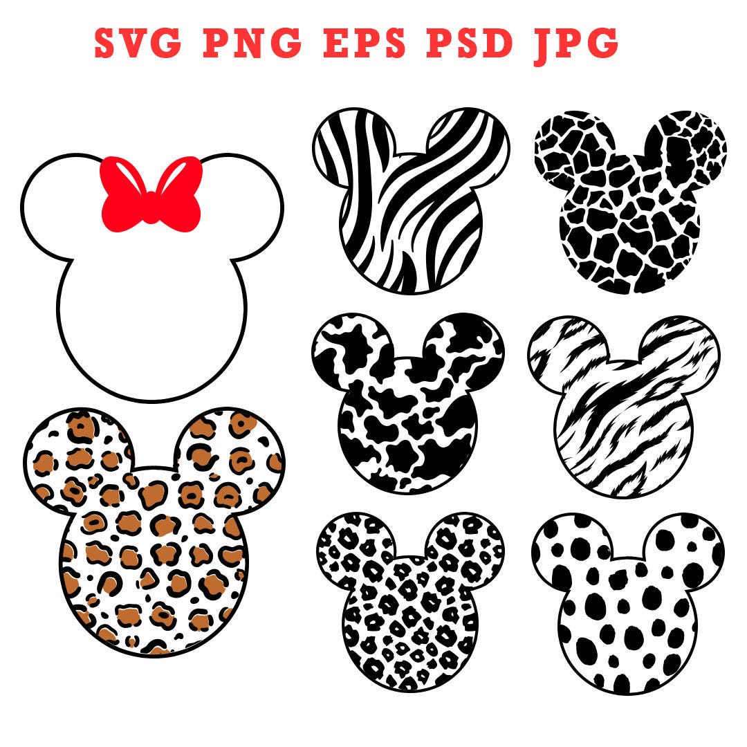 Mickey Mouse SVG, Cartoon Bundle, Mickey head Bundle svg, Birthday tshirt svg, files for Cricut, SVG Files For Cricut, Silhouette.