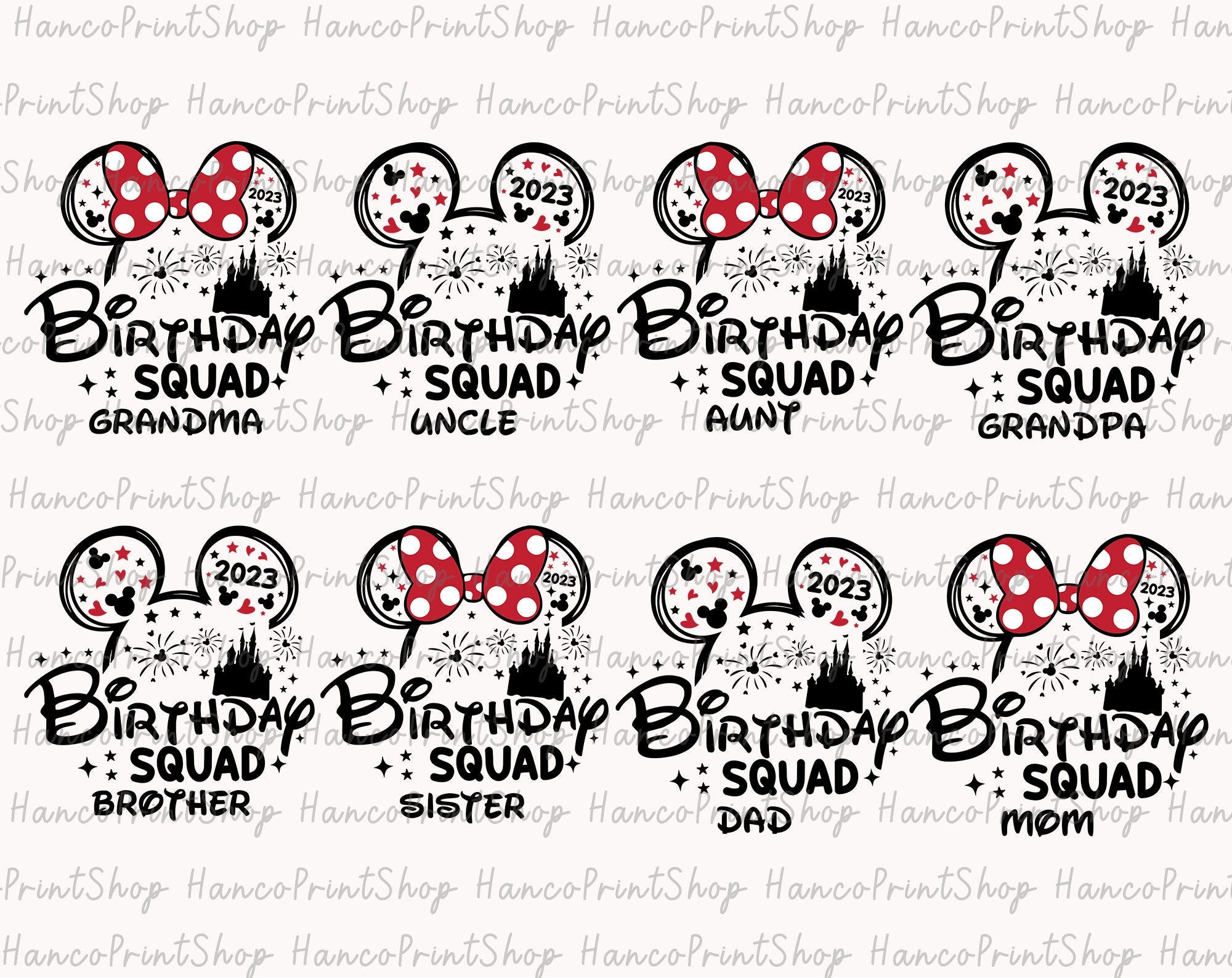 Bundle Birthday Svg, Mouse Birthday Svg, Birthday Girl Svg, Mouse Ears Svg, Magical Birthday Svg, Birthday Shirt, Birthday Boy Svg