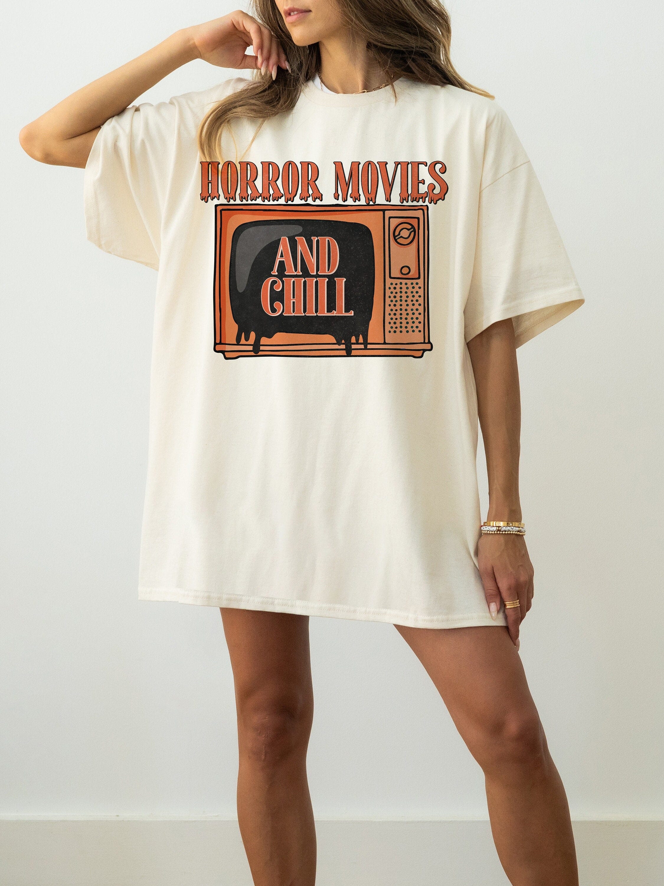 Horror Movies and Chill PNG, Trendy Halloween Designs, Halloween PNG, Spooky Vibes, Halloween Shirt Design, Sublimation Design, Digital File