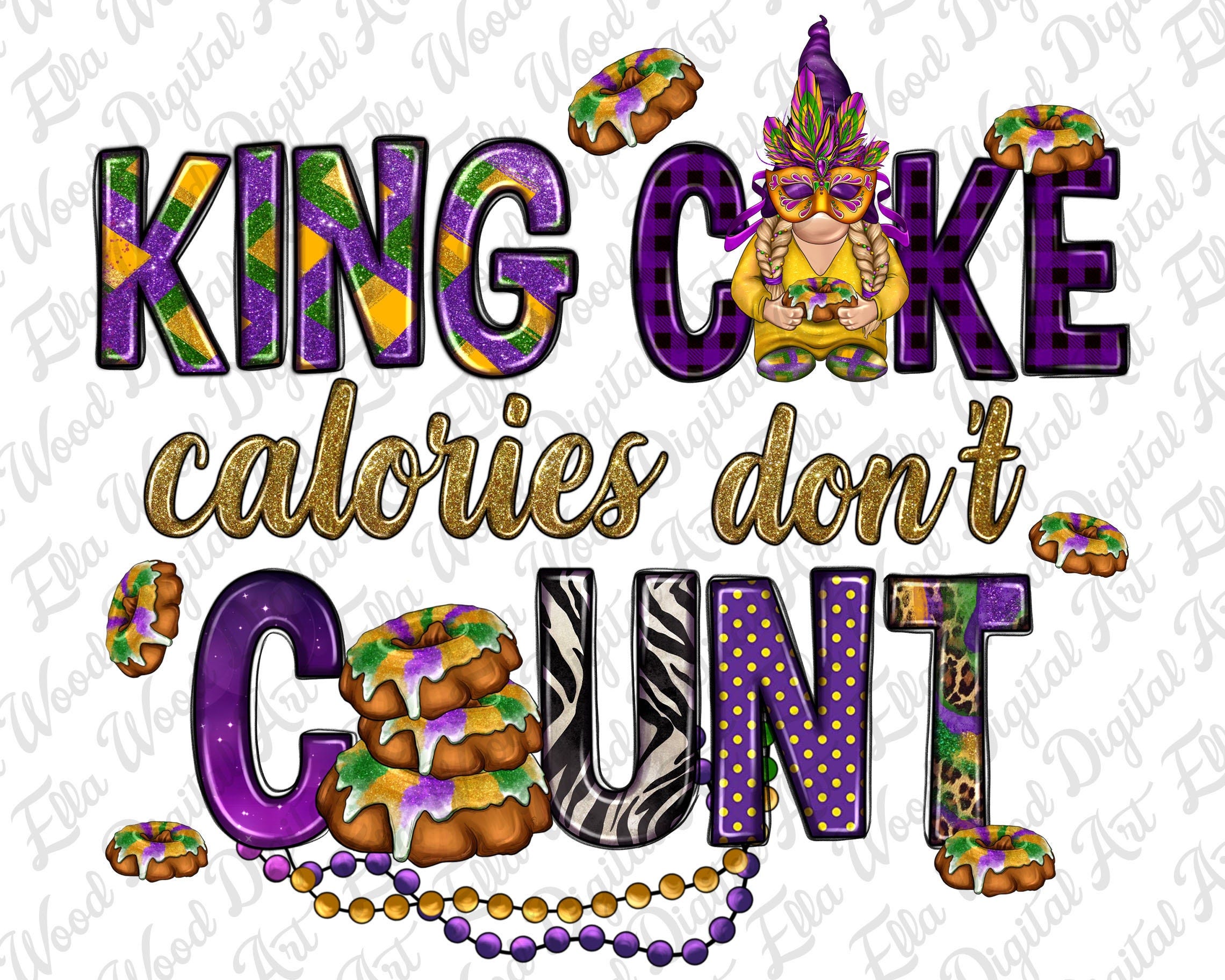 King cake calories don