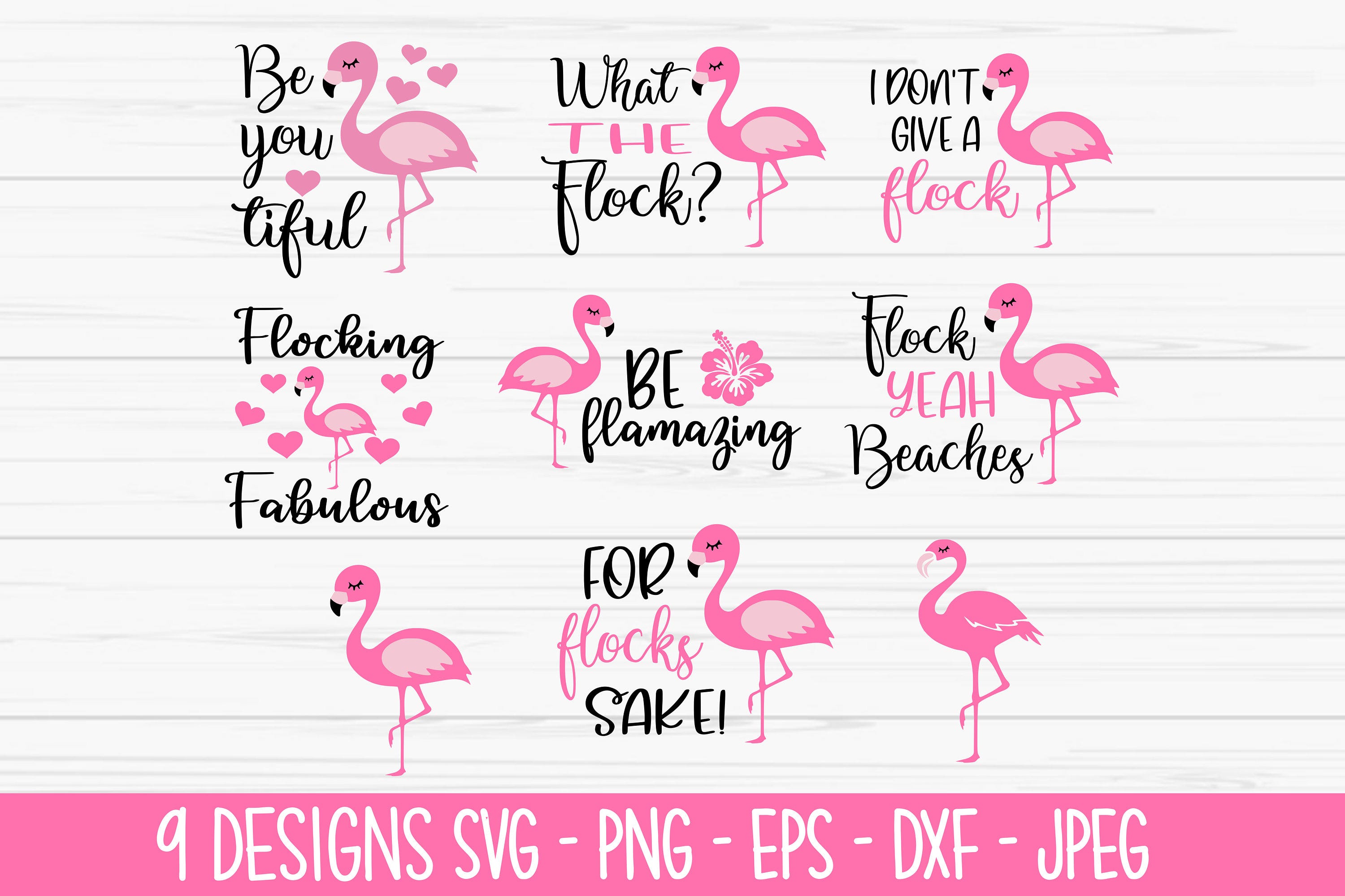 Flamingo svg, summer svg, flamingo bundle svg, Dxf, Png, Eps, jpeg, Cut file, Cricut, Silhouette, Print, Instant download