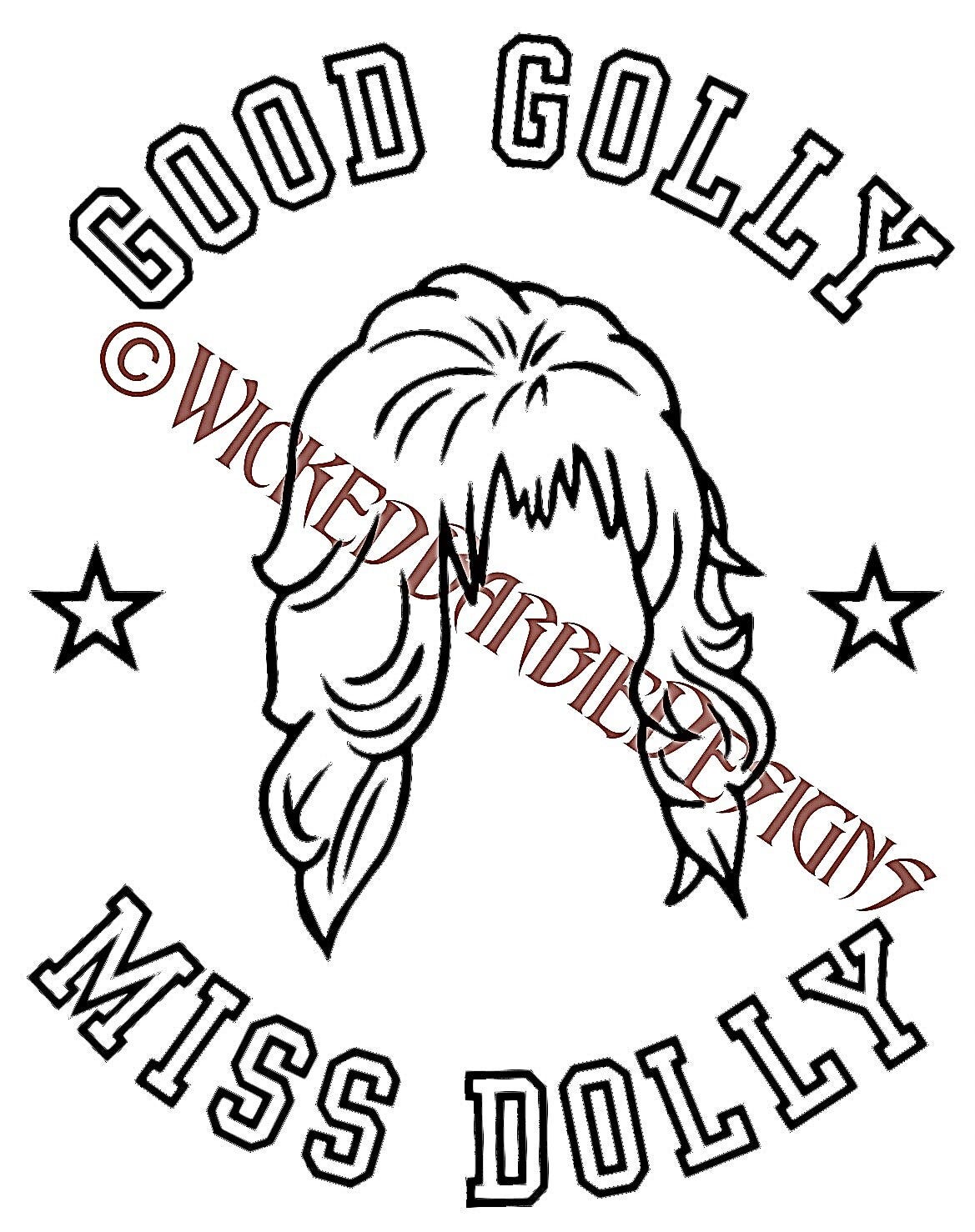 Good Golly Miss Dolly SVG/PNG File