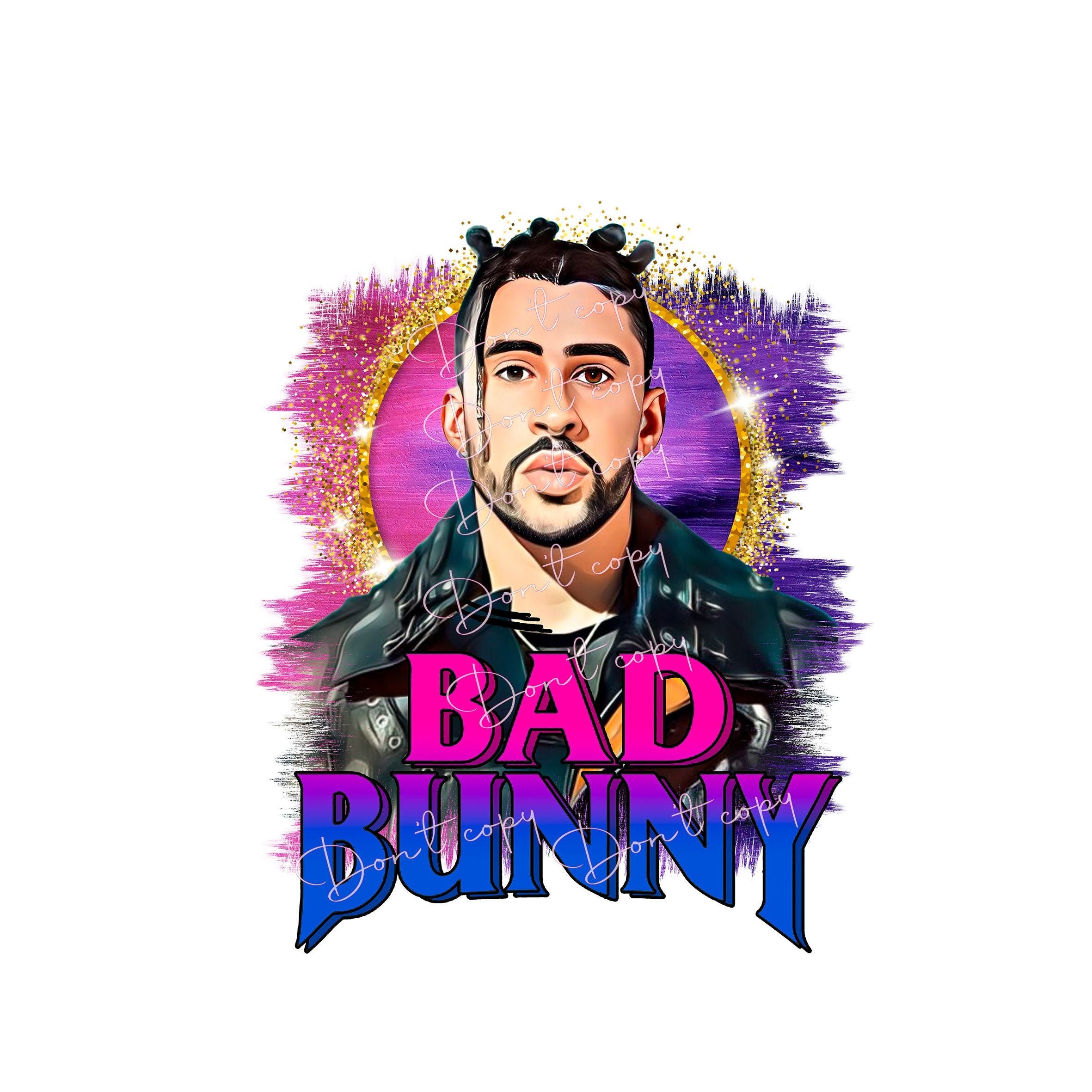 Bad Bunny PNG sublimation, digital download file