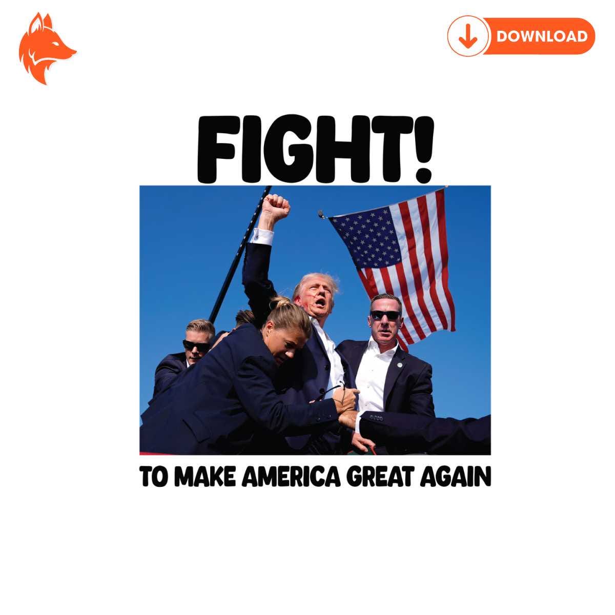 Free Fight To Make America Great Again PNG