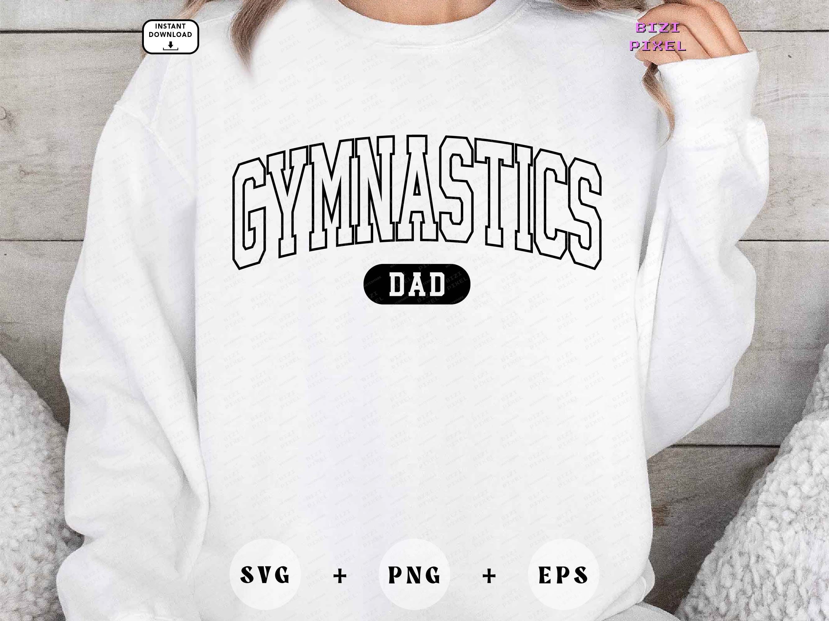 Gymnastics Dad Svg, Gymnastics Dad Png, Gymnastics Dad Outline Gymnastics Dad Varsity, Gymnastics Dad College, Gymnastics Dad, Sublimation