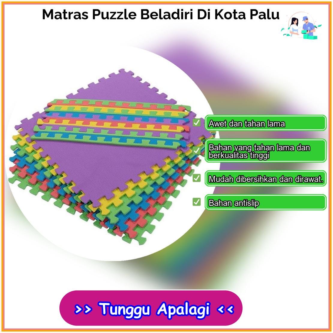 Matras Puzzle Beladiri Di Kota Palu