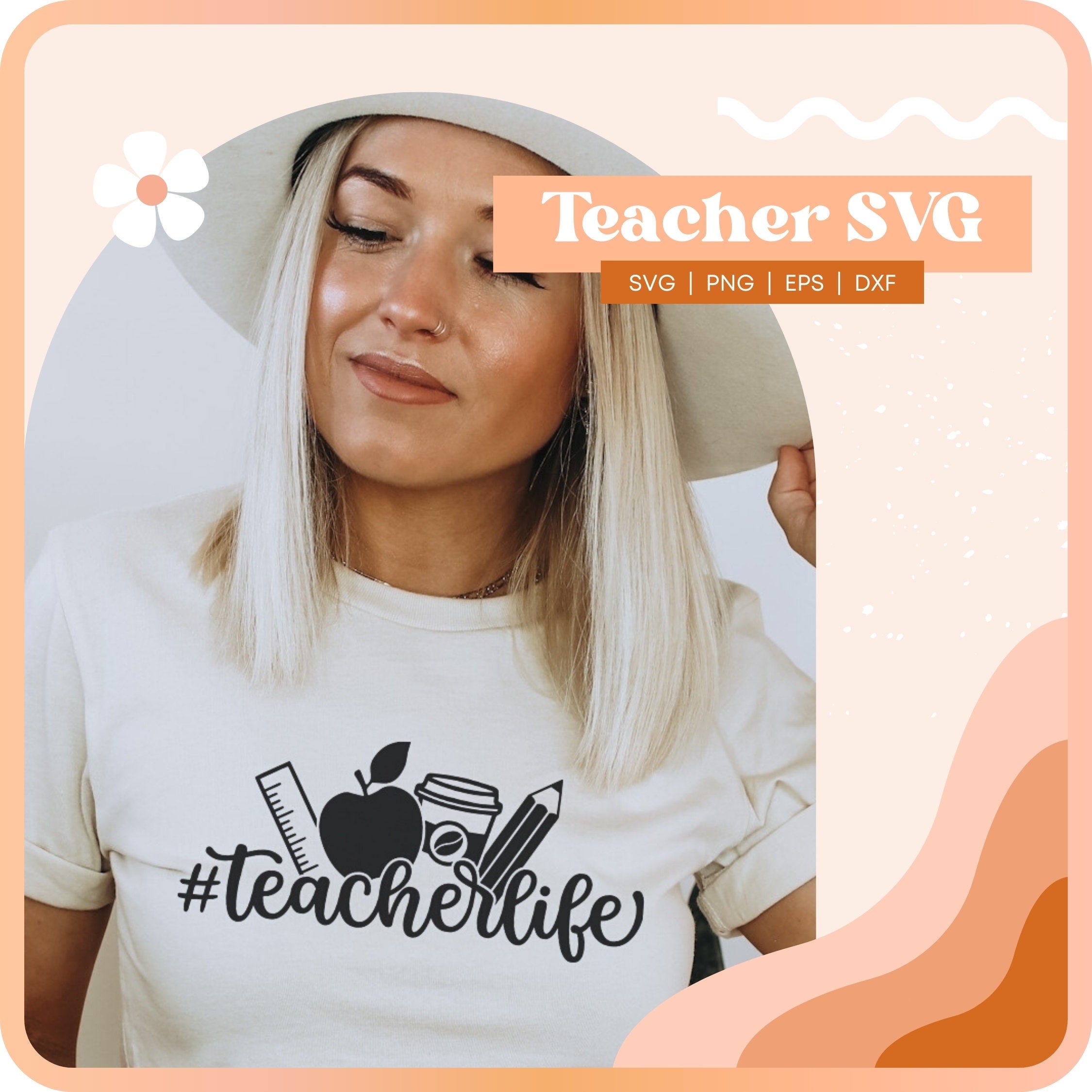 Teacher Life Svg, Teacher Svg, Teacher Appreciation Svg, Best Teacher Svg, Retro Teacher, Teacher Life Svg,Favorite Teacher Shirt Sleeve Svg
