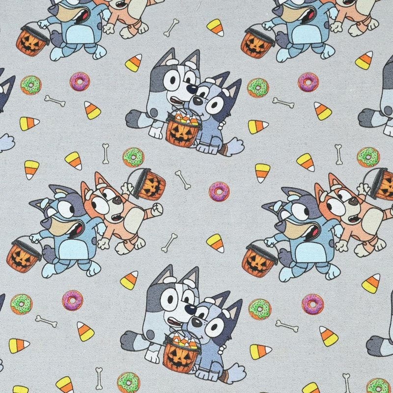 Bluey Fabric Bingo Fabric Halloween Fabric Cartoon Cotton Fabric By The Half Yard