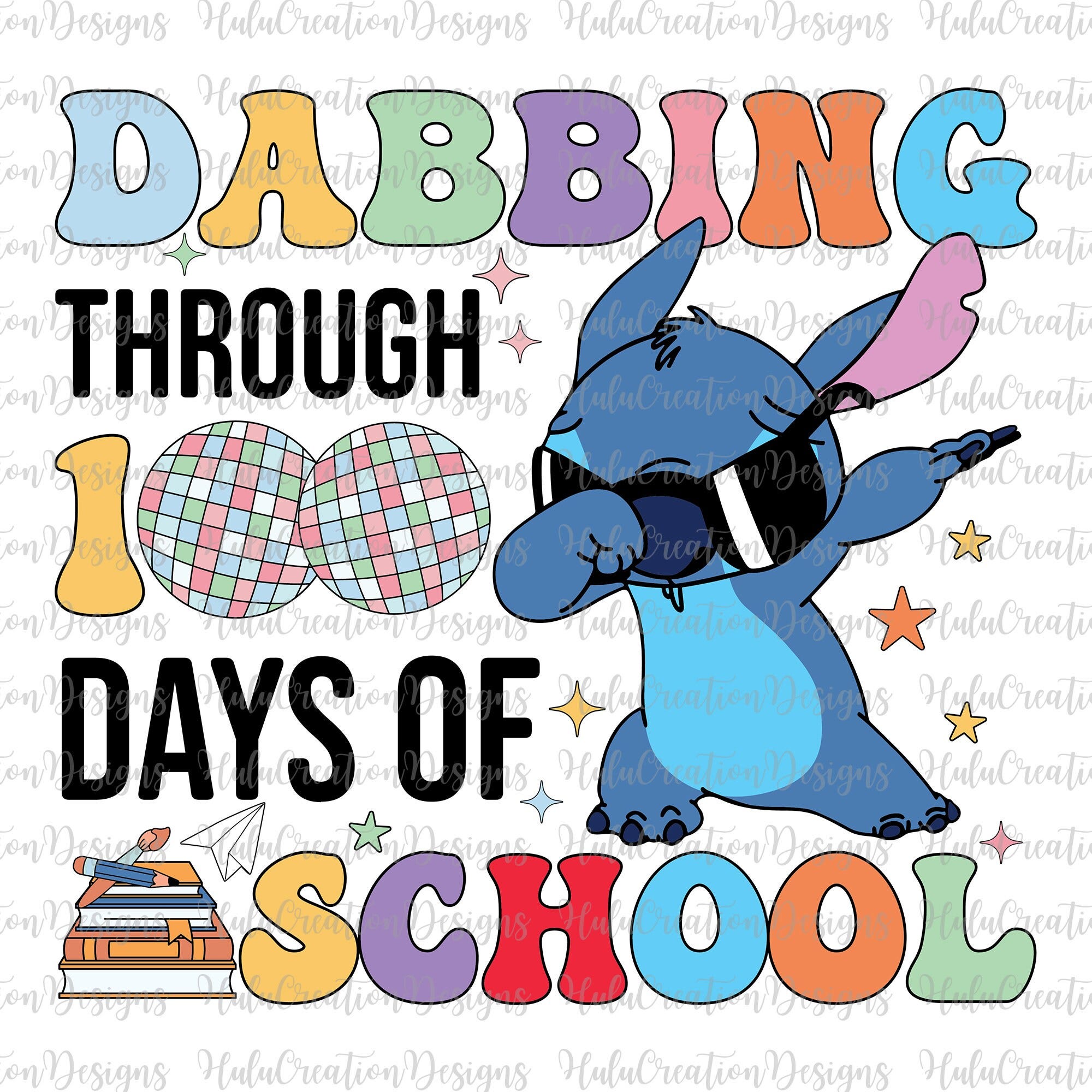 Dabbing Through 100 Days Of School Svg Png, Funny Coloful Rainbow Svg, 100 Day Y