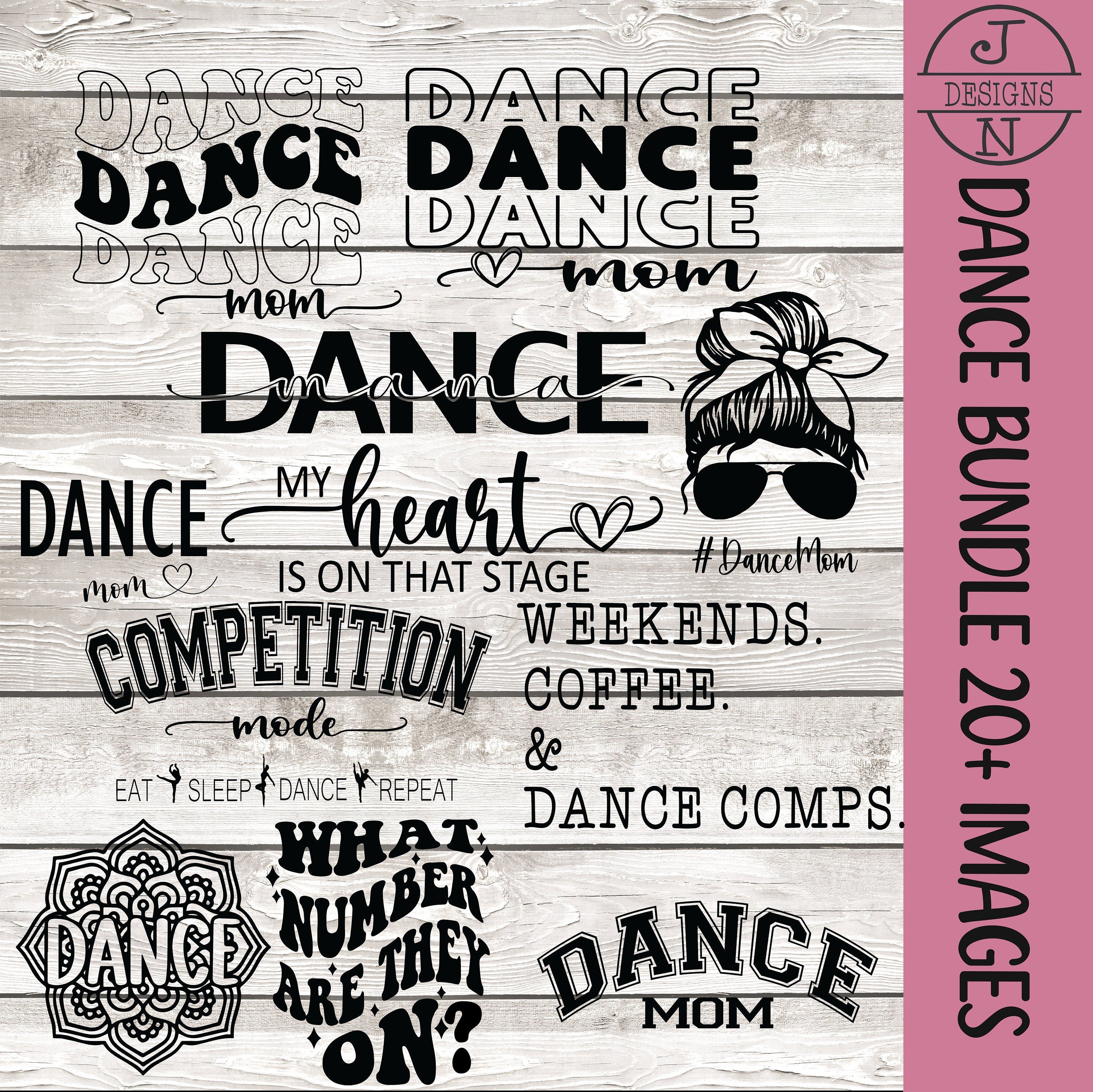 Dance Mom SVG png Bundle Dance Mom Shirt Design 20+ Images PNG SVG Digital Cricut File Silhouette Instant Download