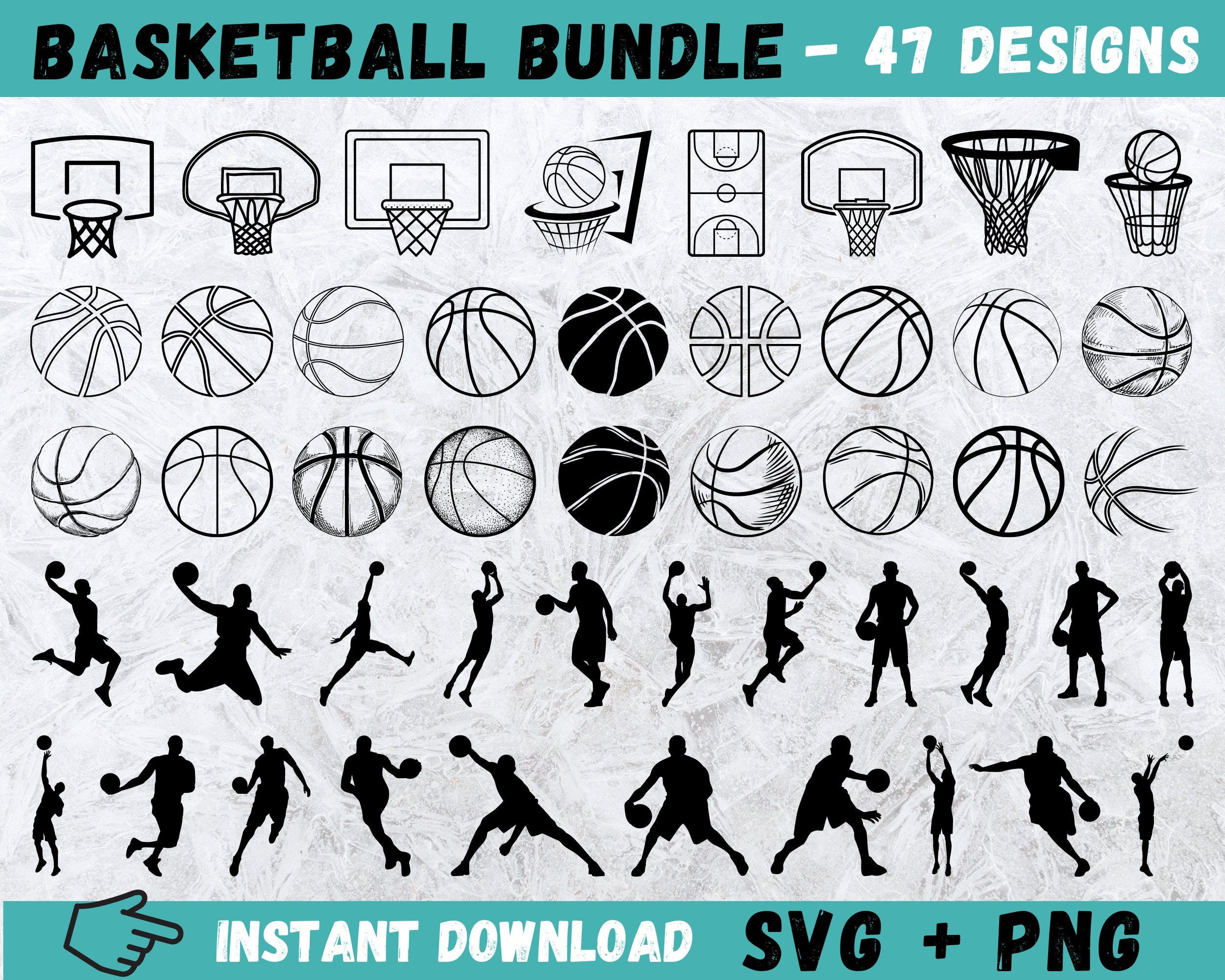 Basketball SVG, Basketball SVG Bundle, Basketball Cricut, Basketball Ball SVG, Basketball Cut File, Basketball Clipart,Basketball Silhouette