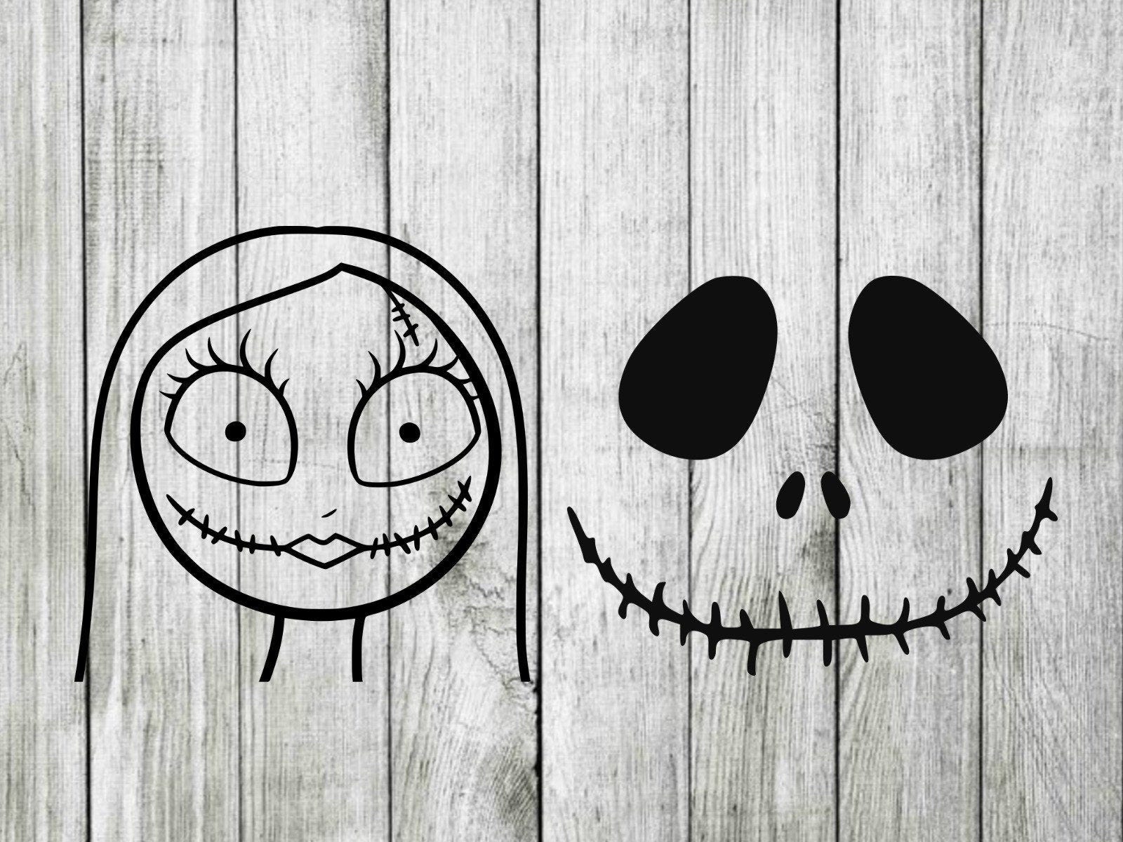 The Nightmare before Christmas svg, jack sally svg, jack skellington svg, sally svg, cutting files for cricut silhouette, INSTANT DOWNLOAD