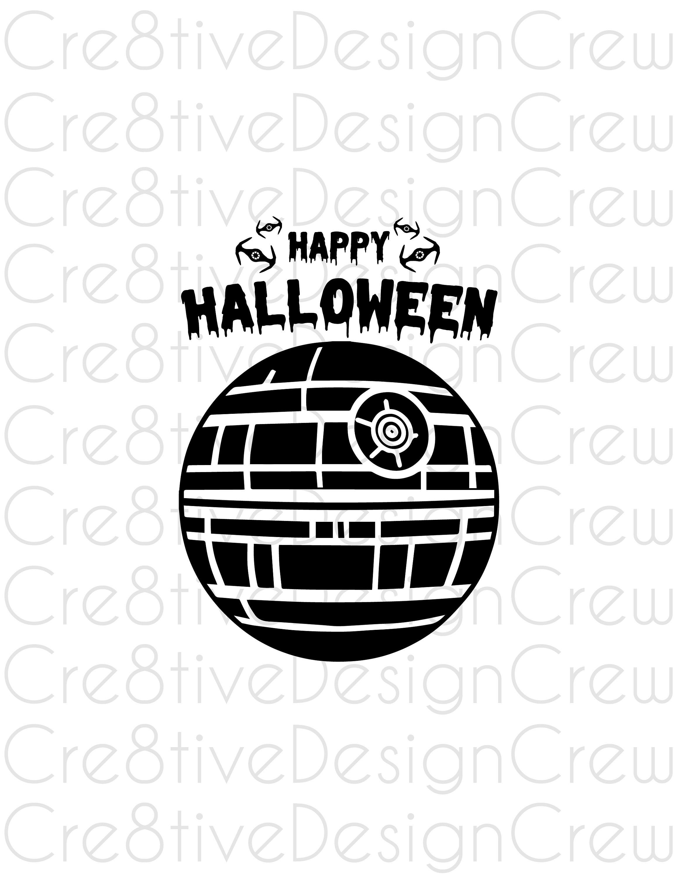 Death Star SVG, Star Warss SVG, Halloween, Cricut, Silhouette, Digital File, Cut File