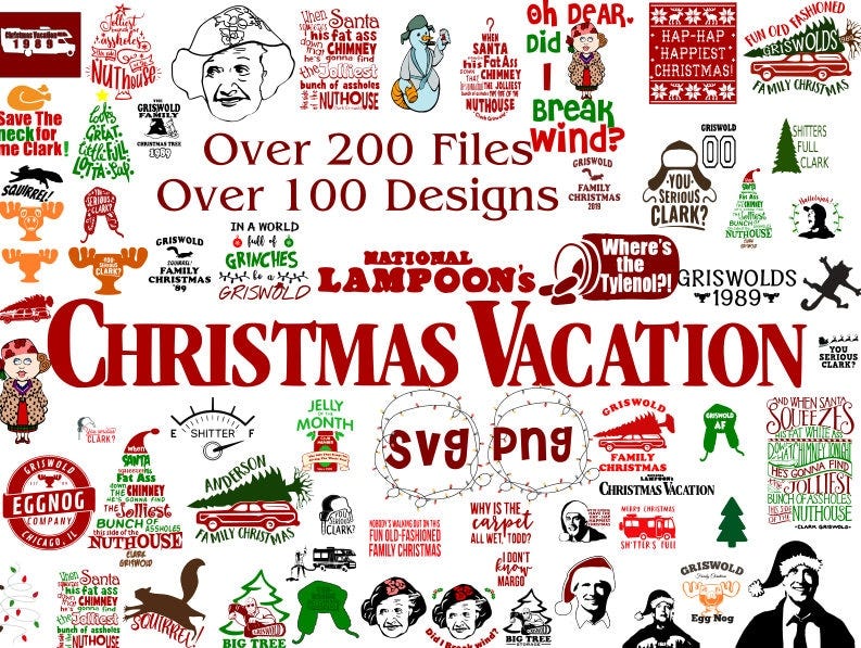 Christmas Vacation Svg Png bundle, Clark Griswald, National Lampoon, Are You Serious Clark , Christmas sign quotes moose mug svg submaltion