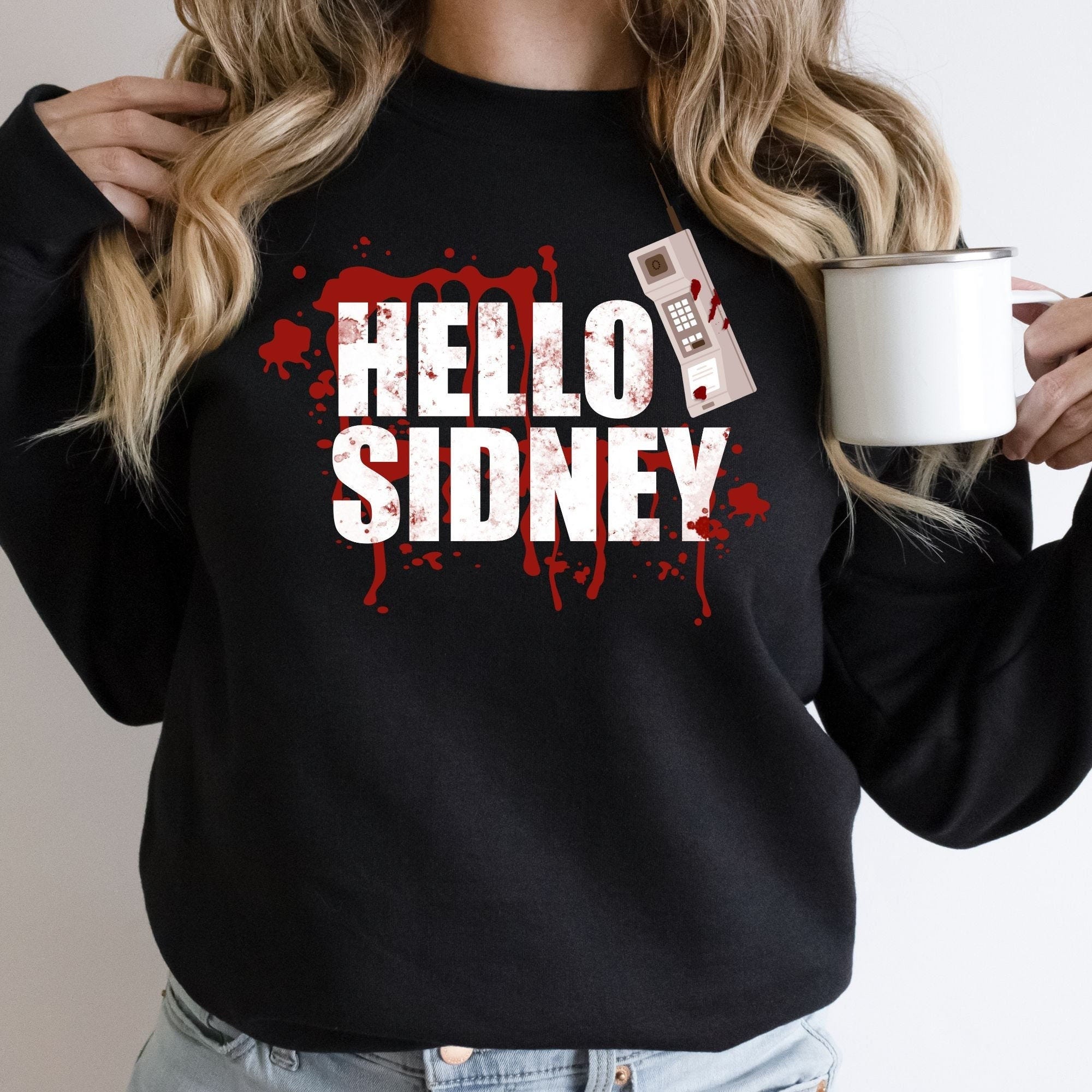 Hello Sidney PNG Scream png, scary movie png, horror png digital download file for sublimation - commercial use