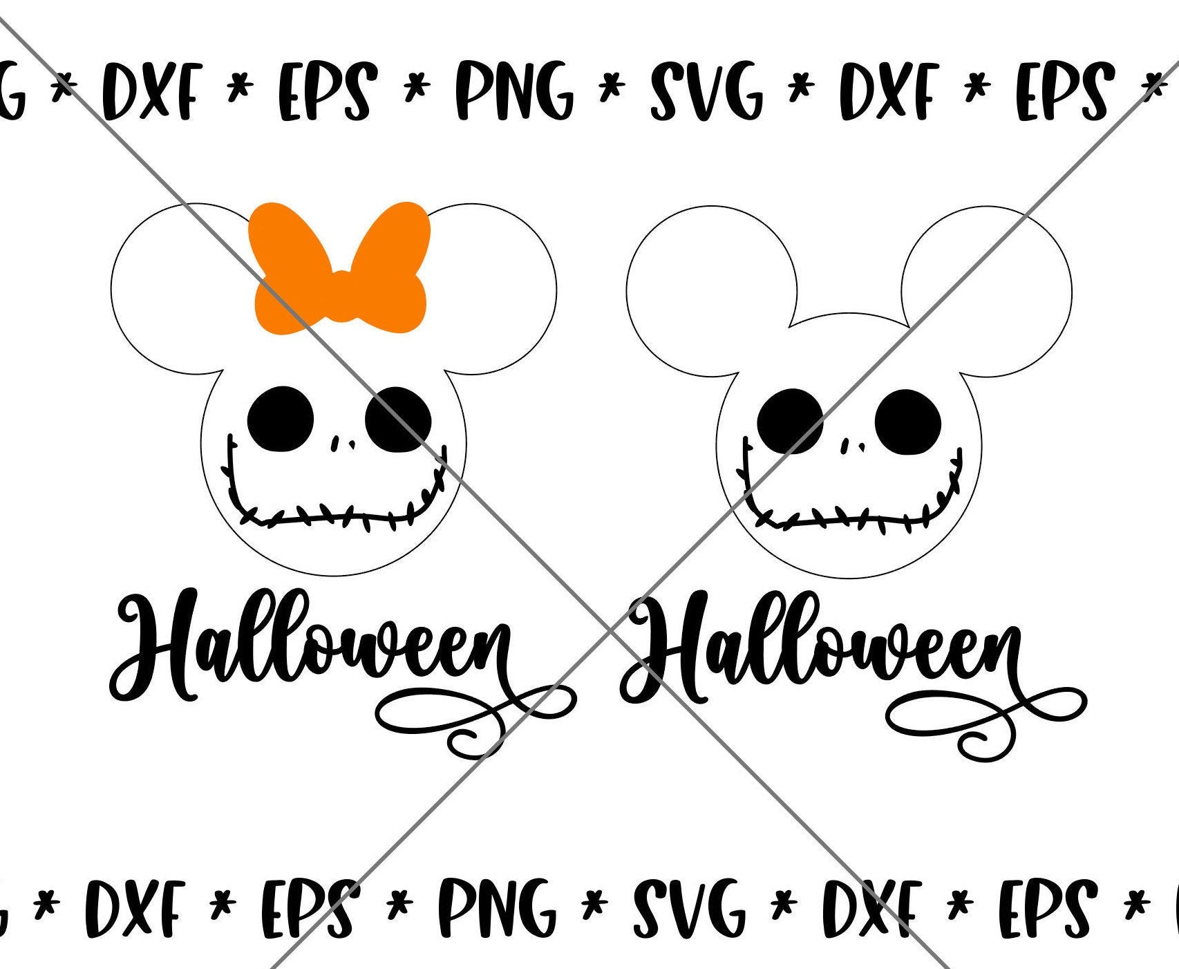 SALE!! Halloween Party Skelling Mouse SVG Disney svgs DXF eps png Instant Download File Mickey Disney World Family Trip svg Silhouette--H10