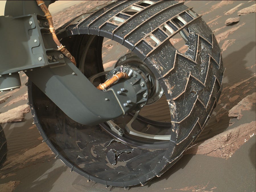 NASA technology for Mars Curiosity Rover wheels
