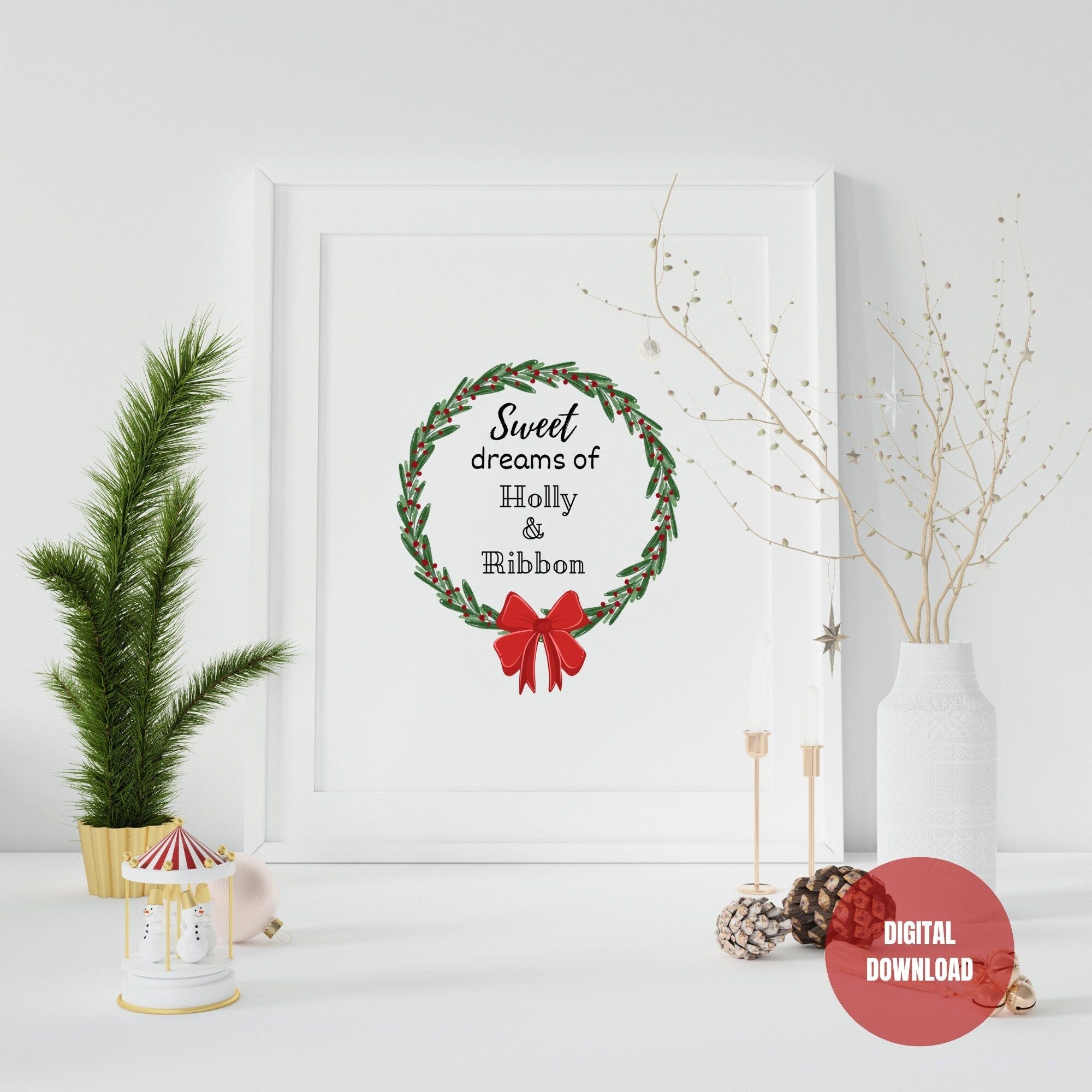 Christmas Tree Farm Taylor Swift lyrics printable, Taylor Swift Christmas lyrics wall art, Sweet dreams of holly and ribbon, home decor