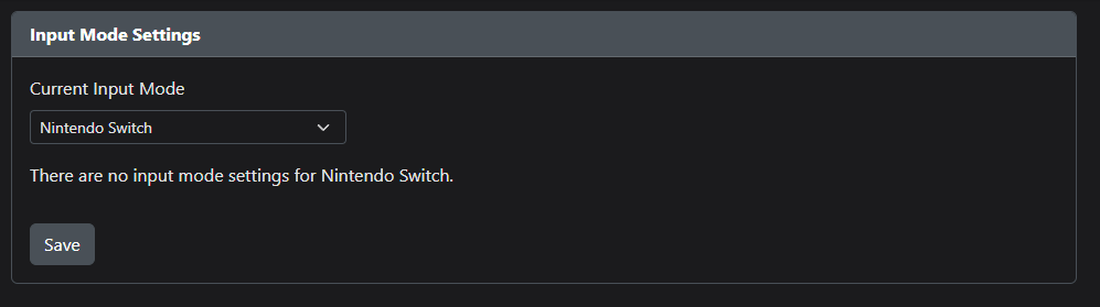 Input mode