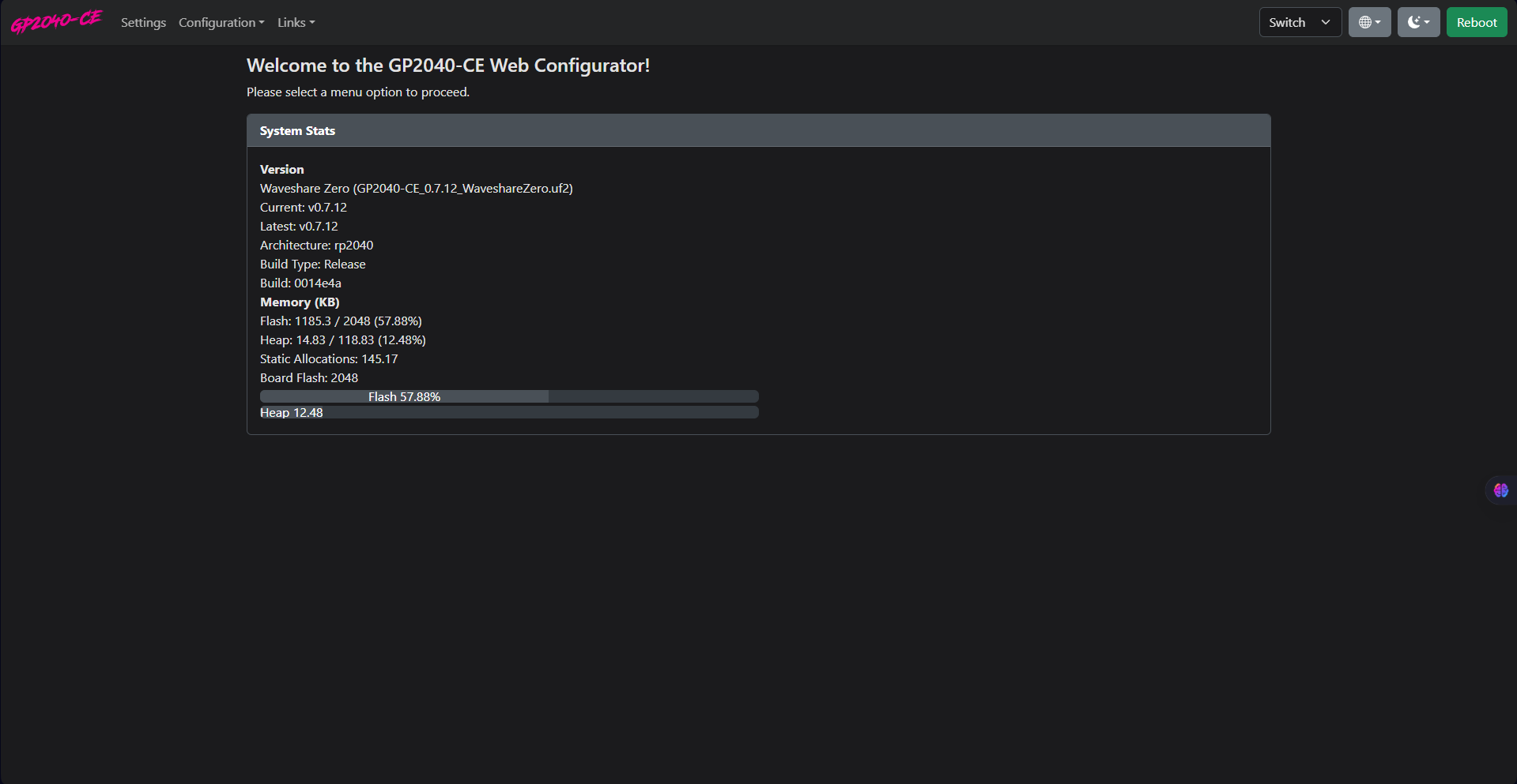 Web Configurator