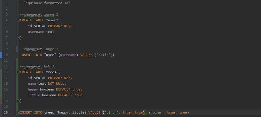 Java default values. Liquibase XML example. Liquibase java для чайников. Liquid Base. Insert liquibase XML.