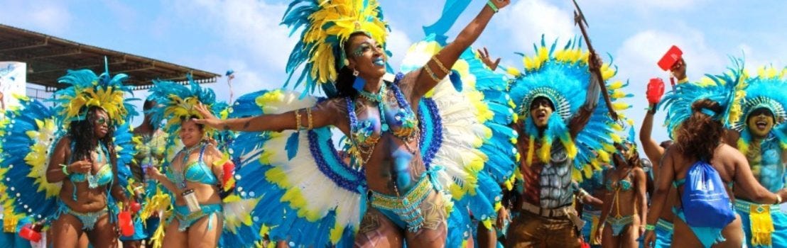 She ride like a carnival. Landship Barbados Fest.