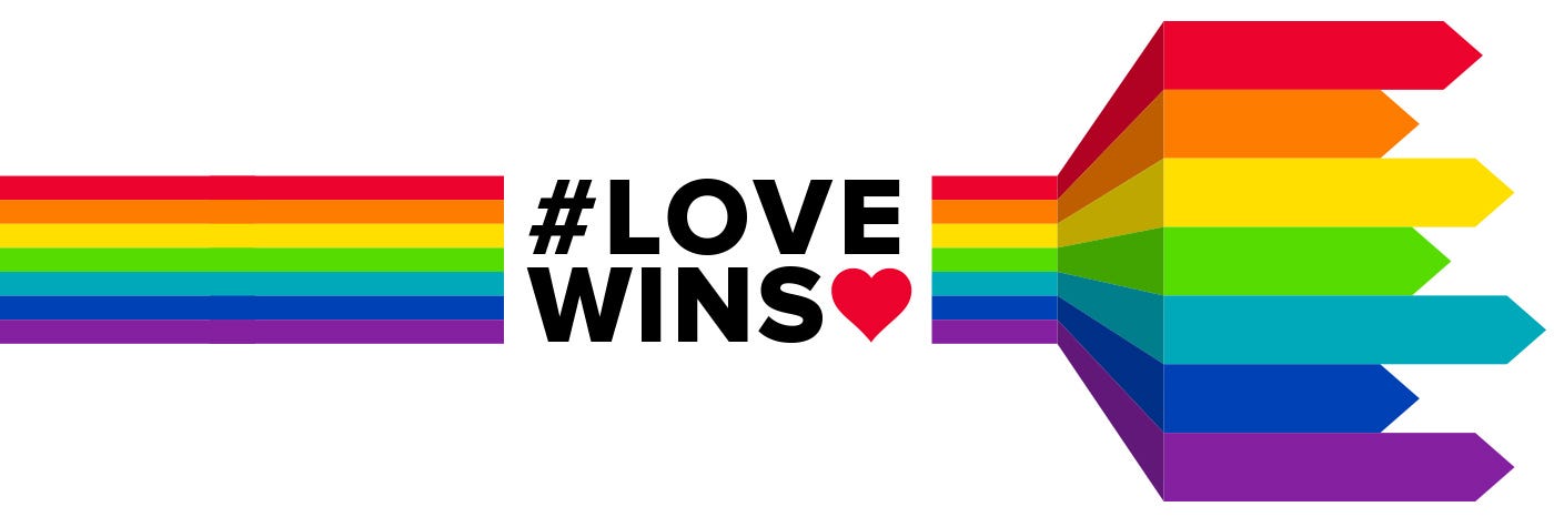 Loving win. Love wins. Love to win. I Love to win.