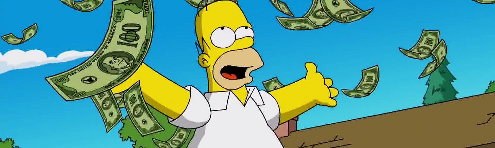 Money bunny. Деньги из мультиков. Деньги из Симпсонов. Мультяшки с деньгами.