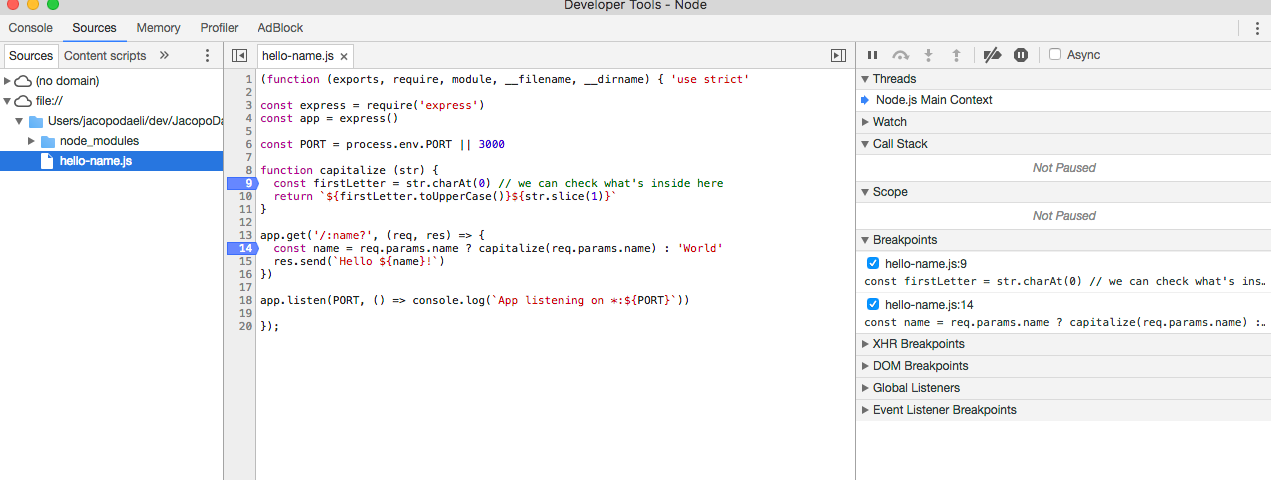 Script debugger