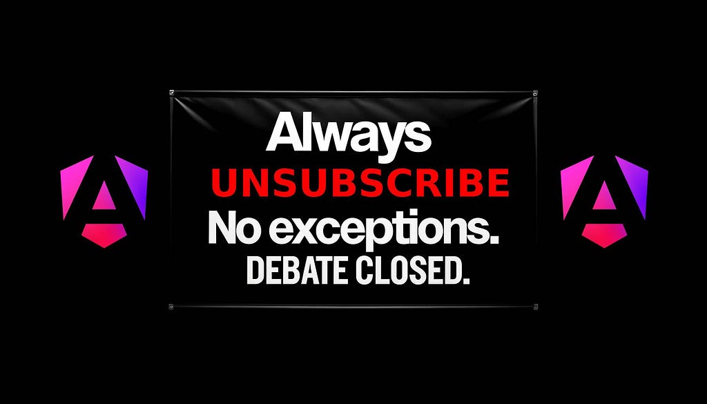 Always unsubscribe. No exceptions. Debate closed.
