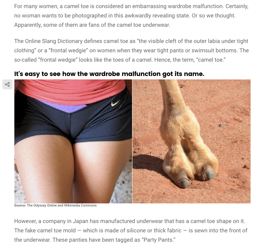 Camel Toe Peeing