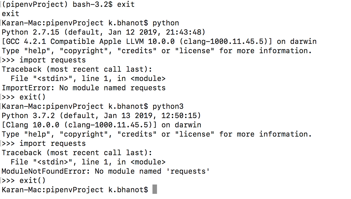 Traceback most recent call last file. Виртуальное окружение Python 3. Как создать виртуальное окружение Python.