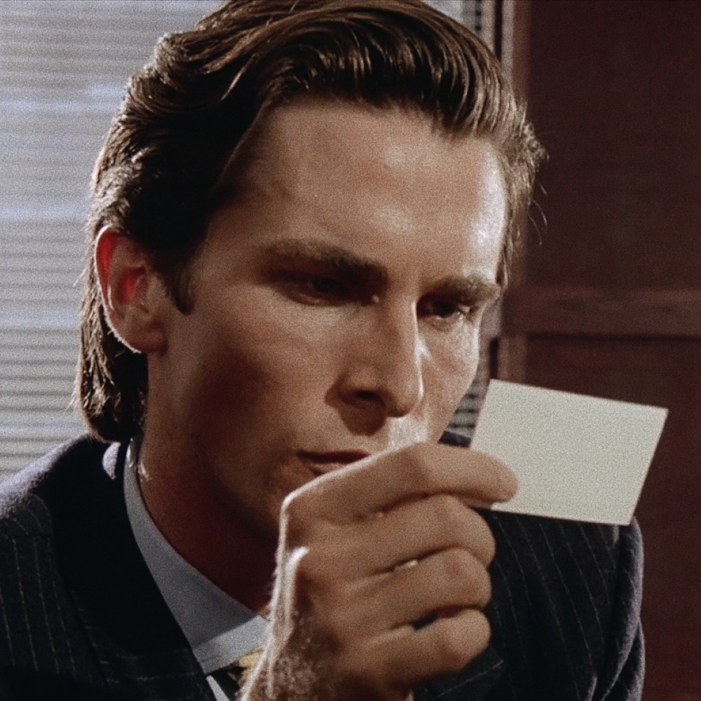 Patrick bateman gif