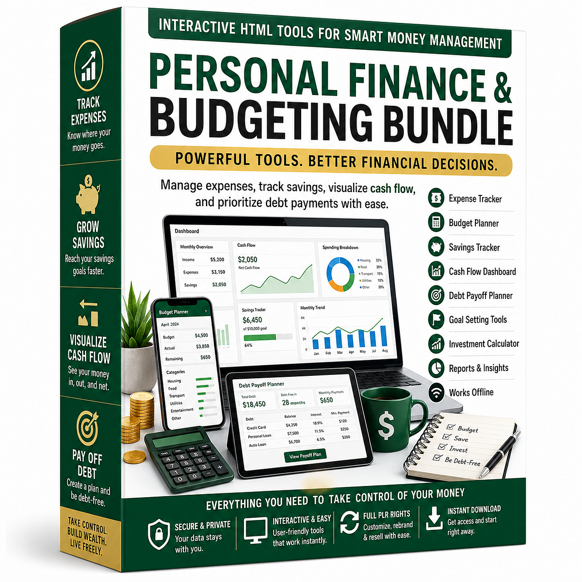 Budget Planner Calculator Bundle