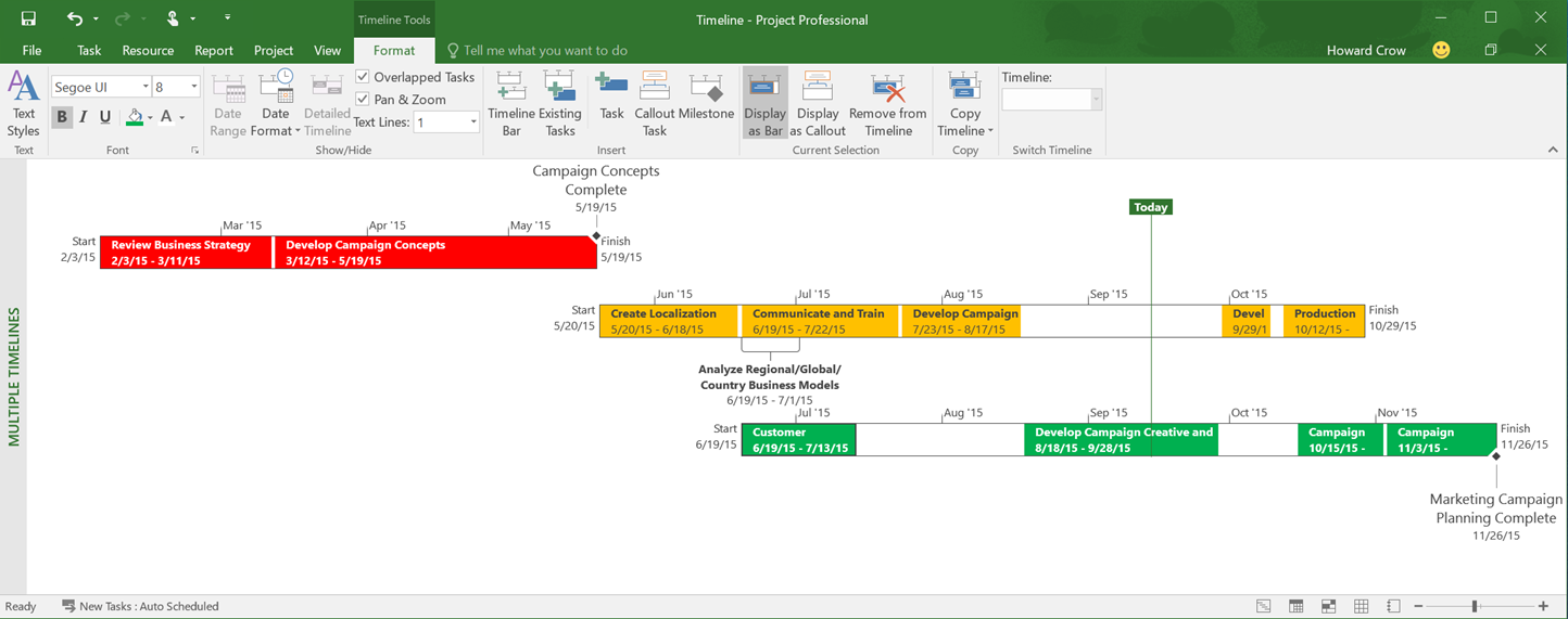 Проджект 2016. MS Project 2016. Microsoft Project временная шкала. Таймлайн MS Project. Временной шкалы в Проджект.