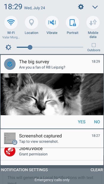 Local Notification with Action buttons and Image\u200a—\u200aIonic 5 Capacitor Android app