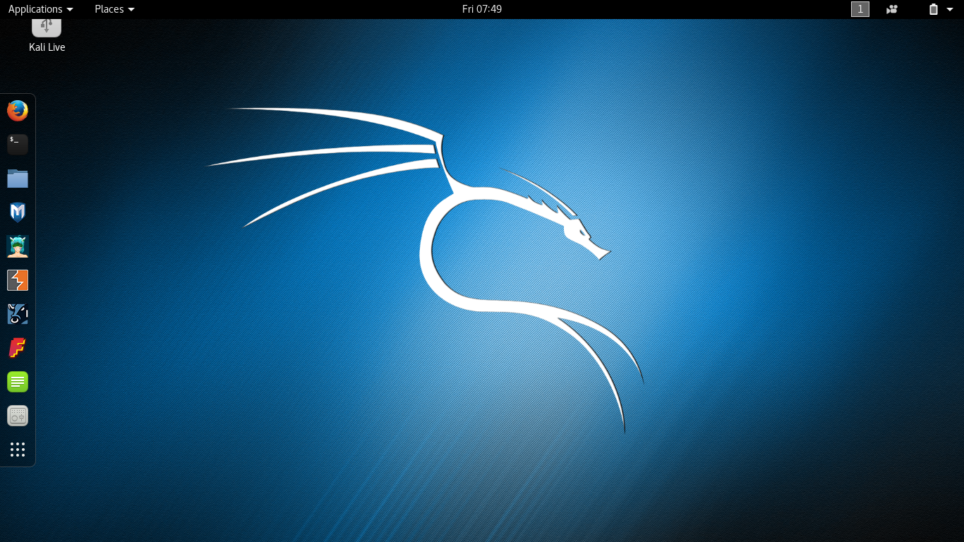 Kali linux live